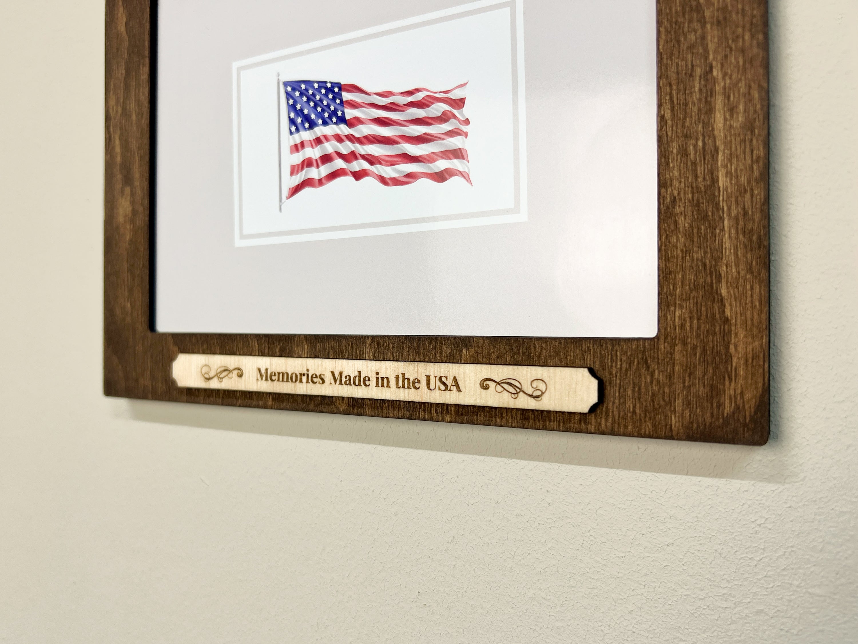 Frame with USA Flag Poster - New US Citizen Gift