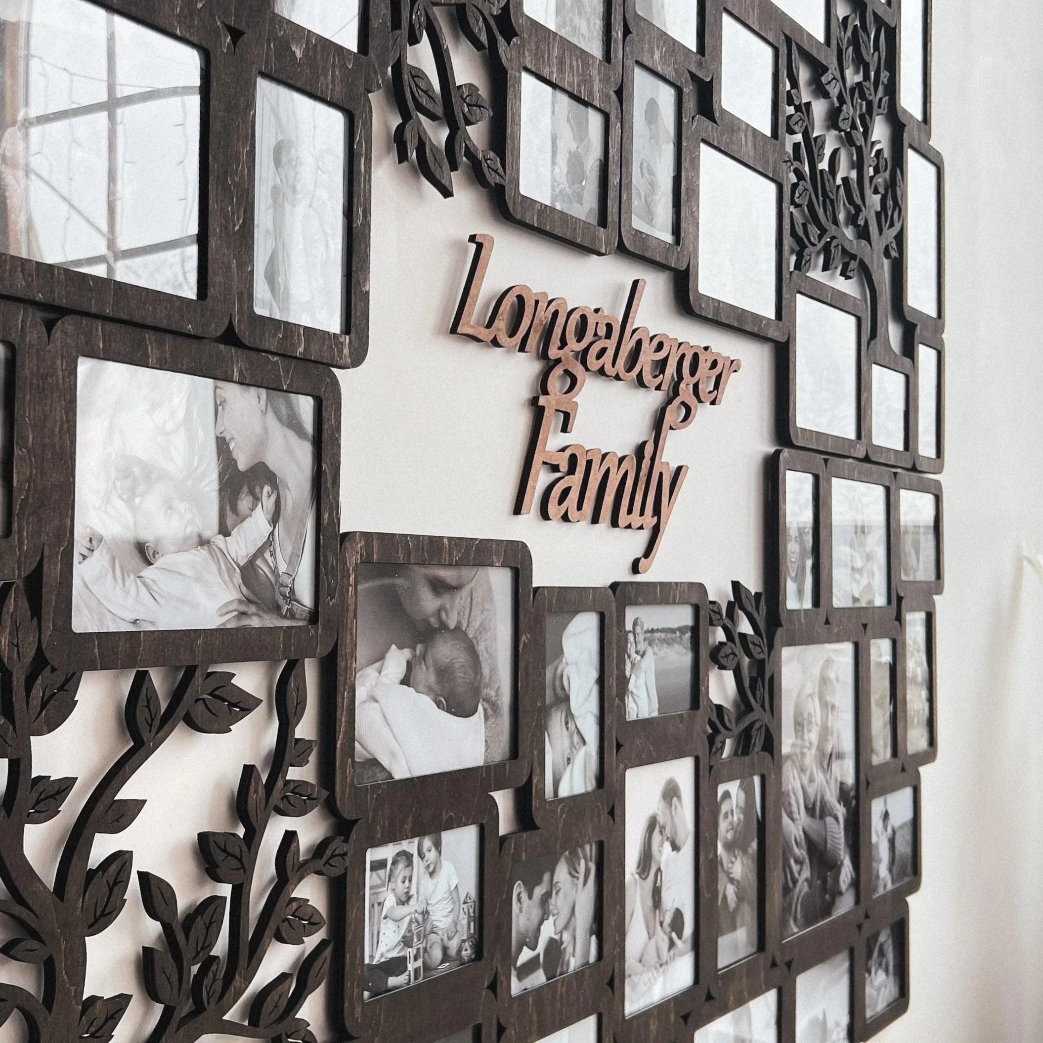 Personalized photo collage | Custom family tree | Large picture frame collage - The Frame Depot