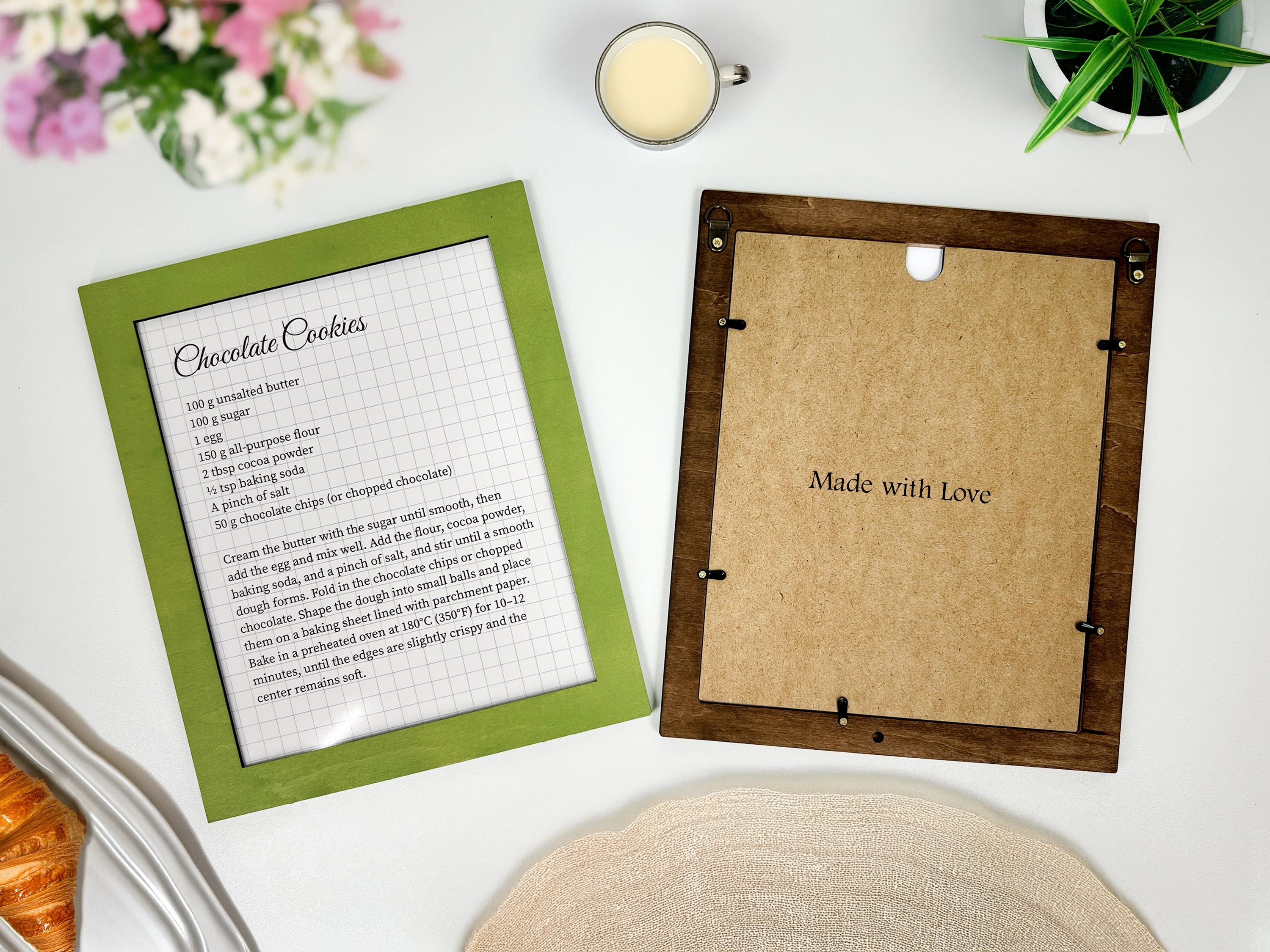 Handwritten Recipe Print Frame – Custom Grandma's Recipe for Gift