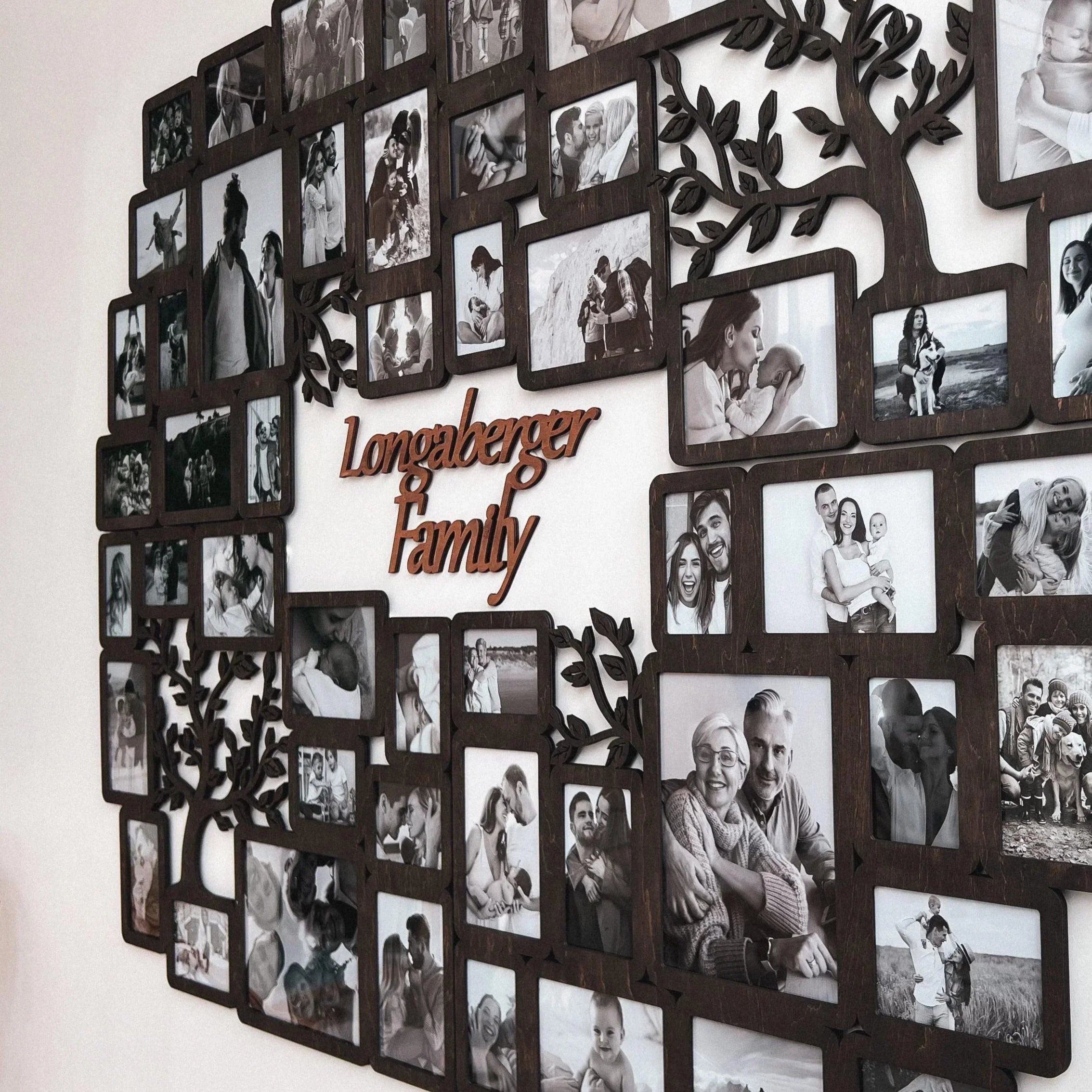 Personalized photo collage | Custom family tree | Large picture frame collage - The Frame Depot