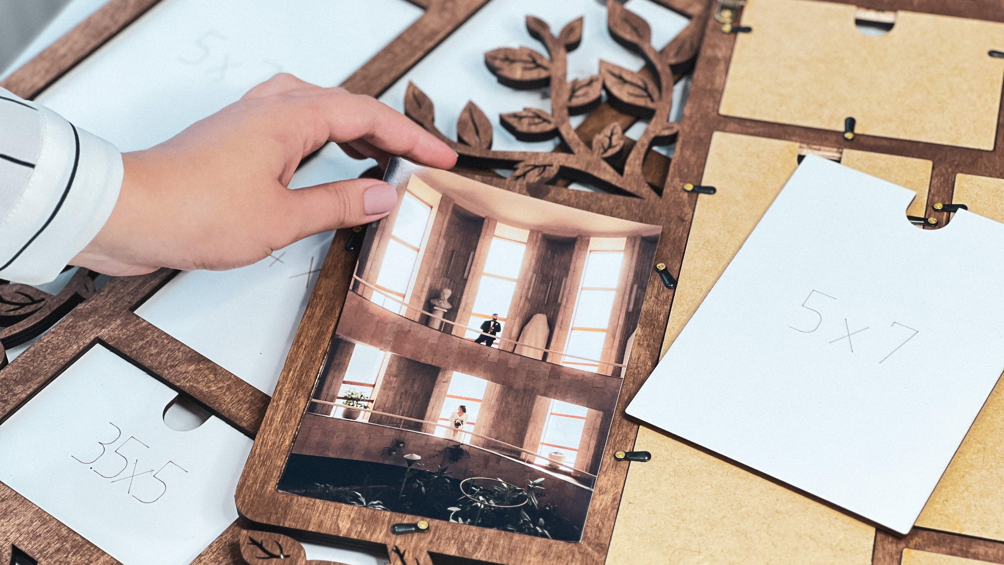 Split Picture Collage | Family Tree Wall Art | Custom Photo Frame Gallery - The Frame Depot