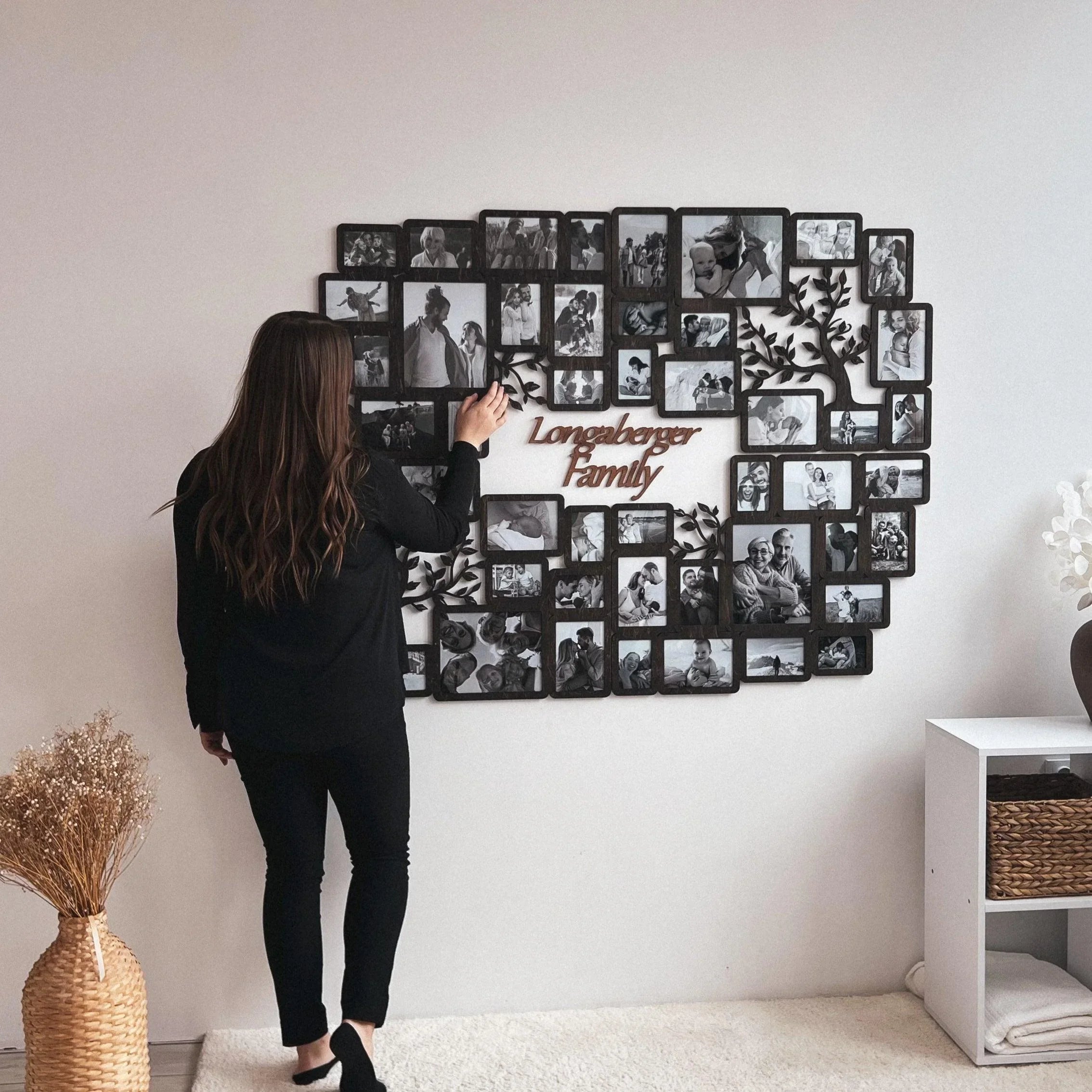 Personalized photo collage | Custom family tree | Large picture frame collage - The Frame Depot