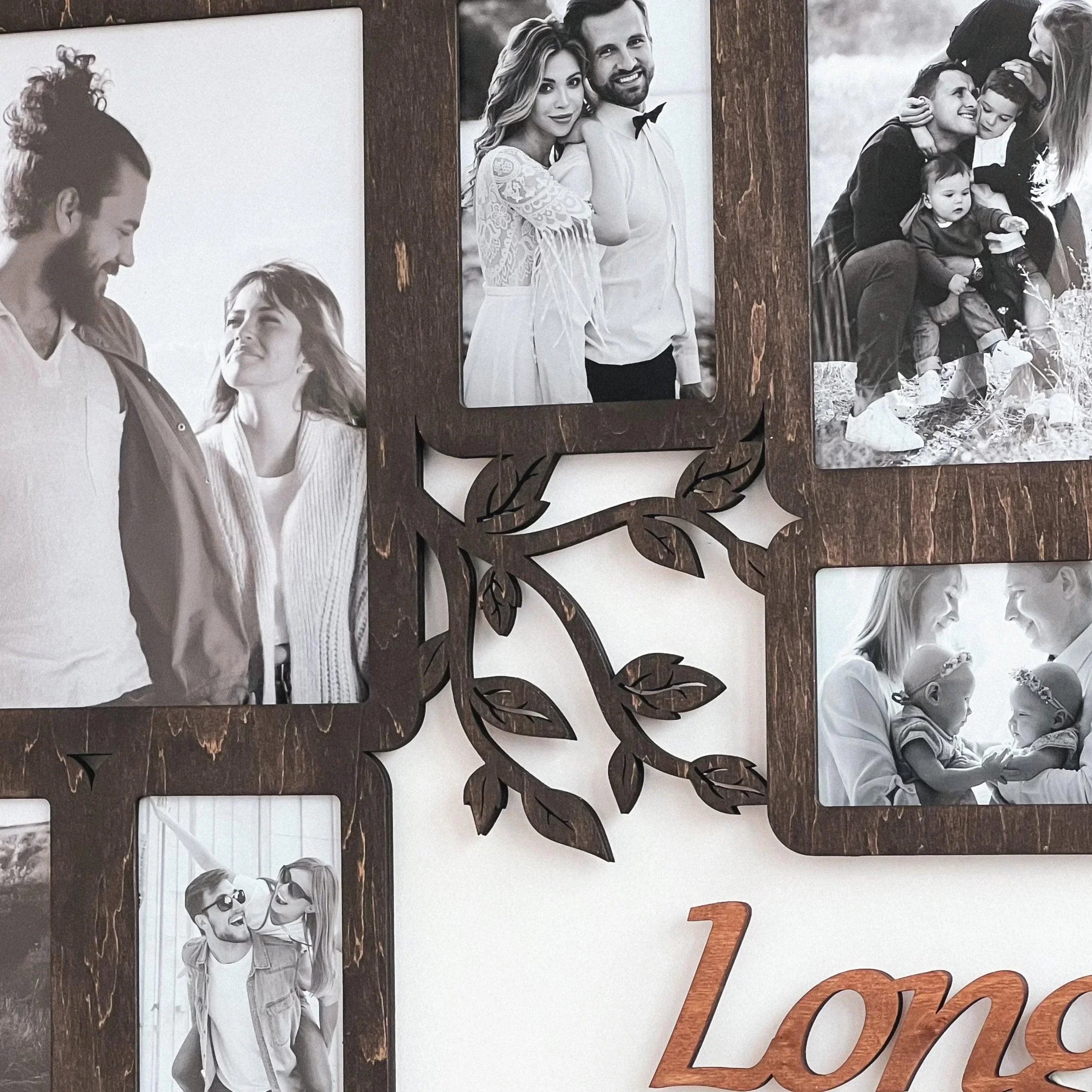 Personalized photo collage | Custom family tree | Large picture frame collage - The Frame Depot