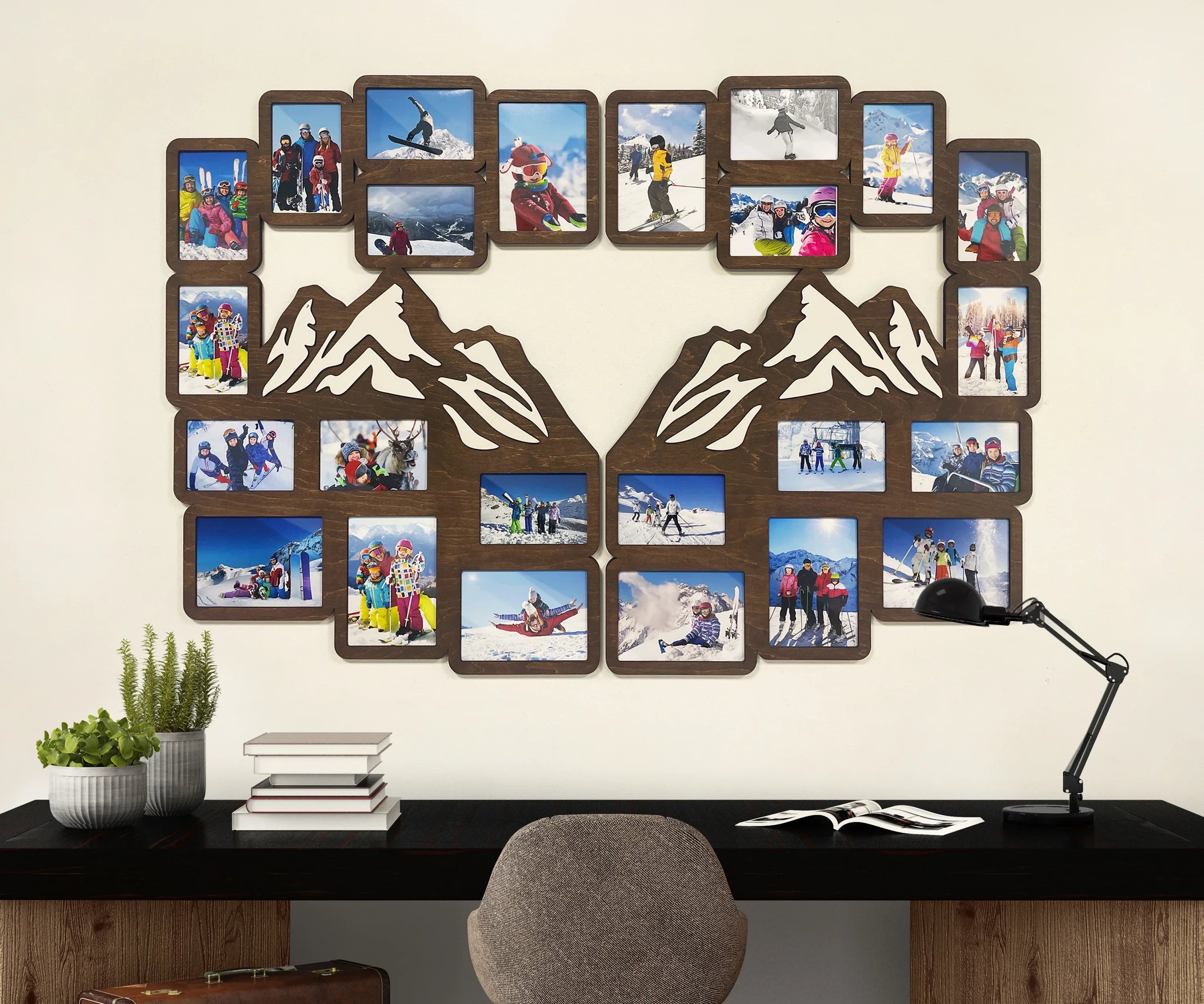 Personalized Mountain Photo Frame | Custom Picture Collage - The Frame Depot