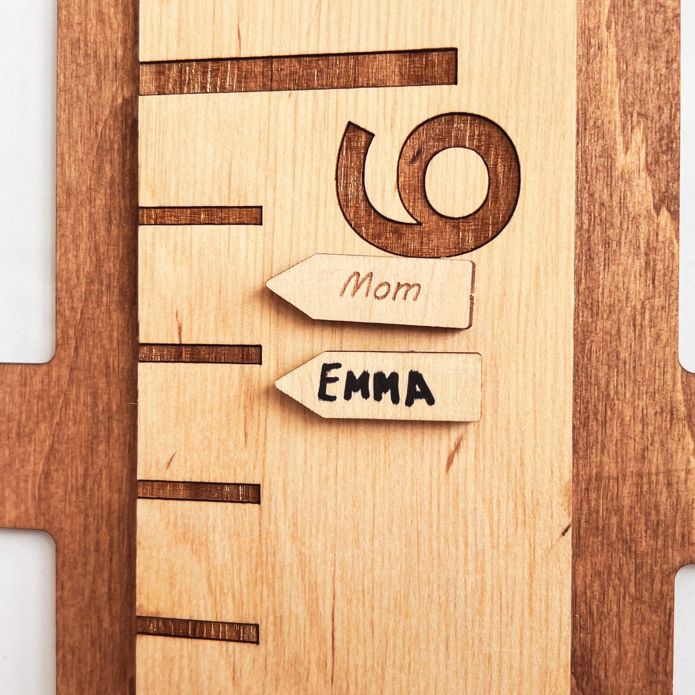 Growth chart for Kids | Height Ruler with Picture Collage - The Frame Depot