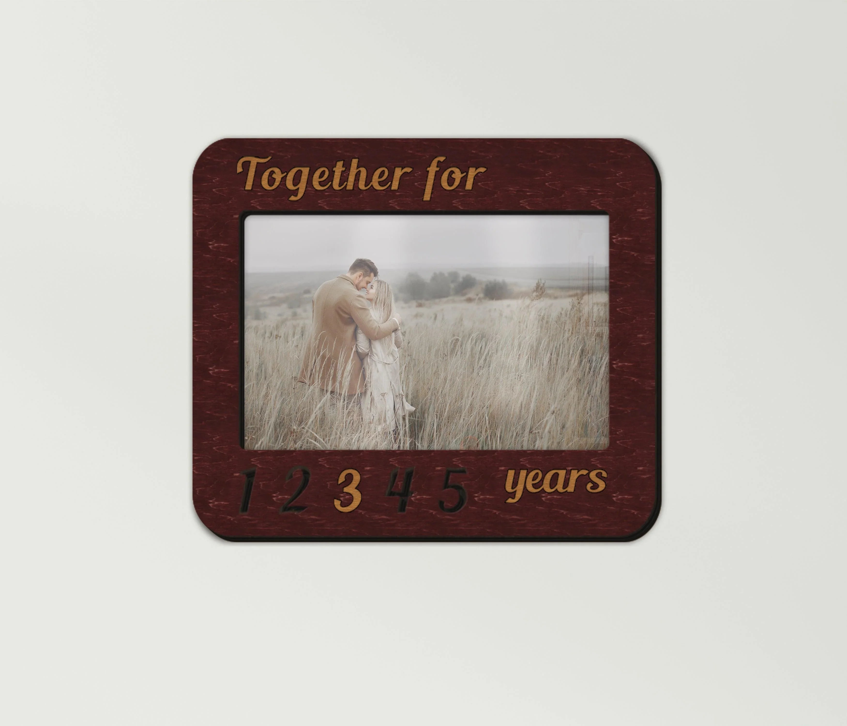 Couple Milestone Photo Frame | Together for 5 years - The Frame Depot
