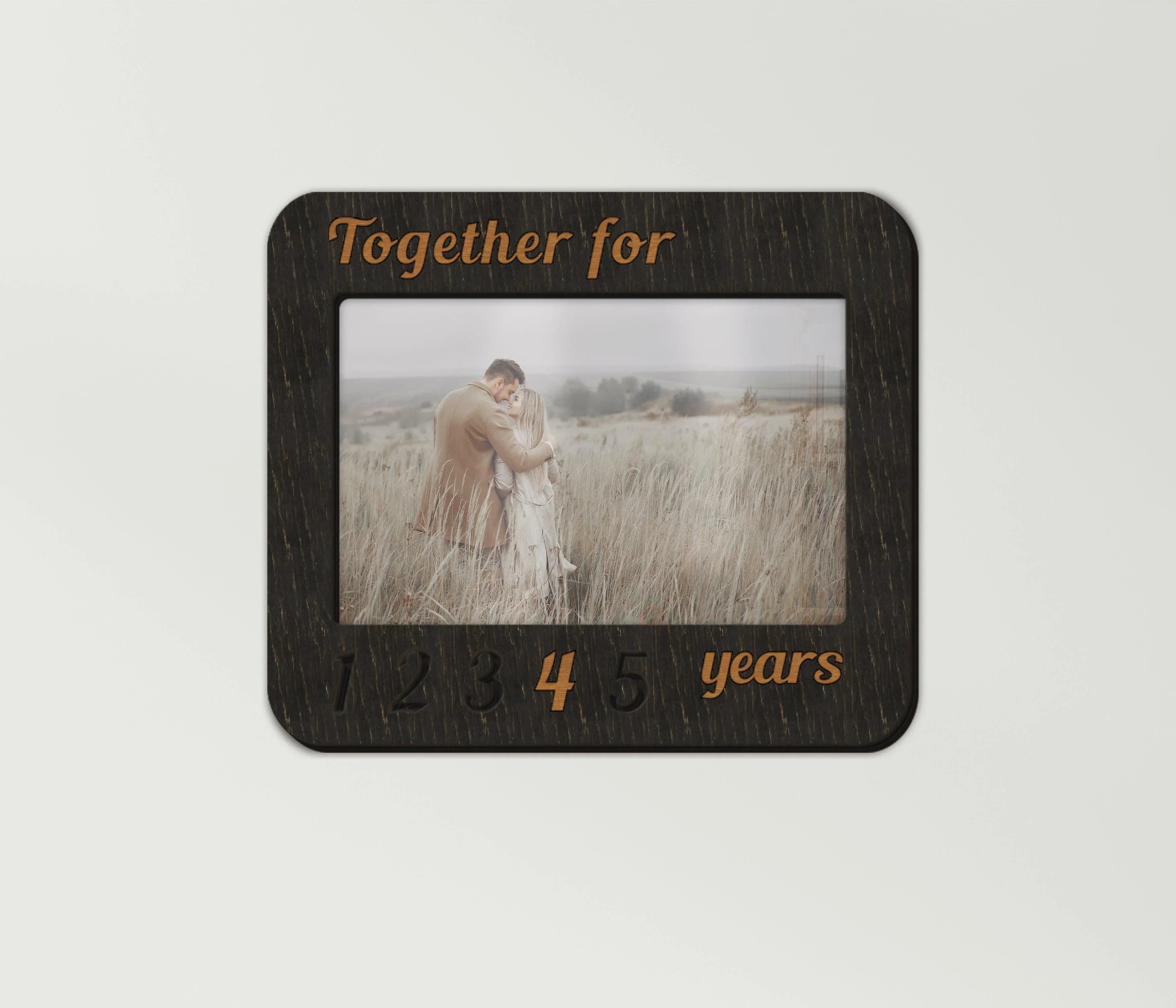 Couple Milestone Photo Frame | Together for 5 years - The Frame Depot