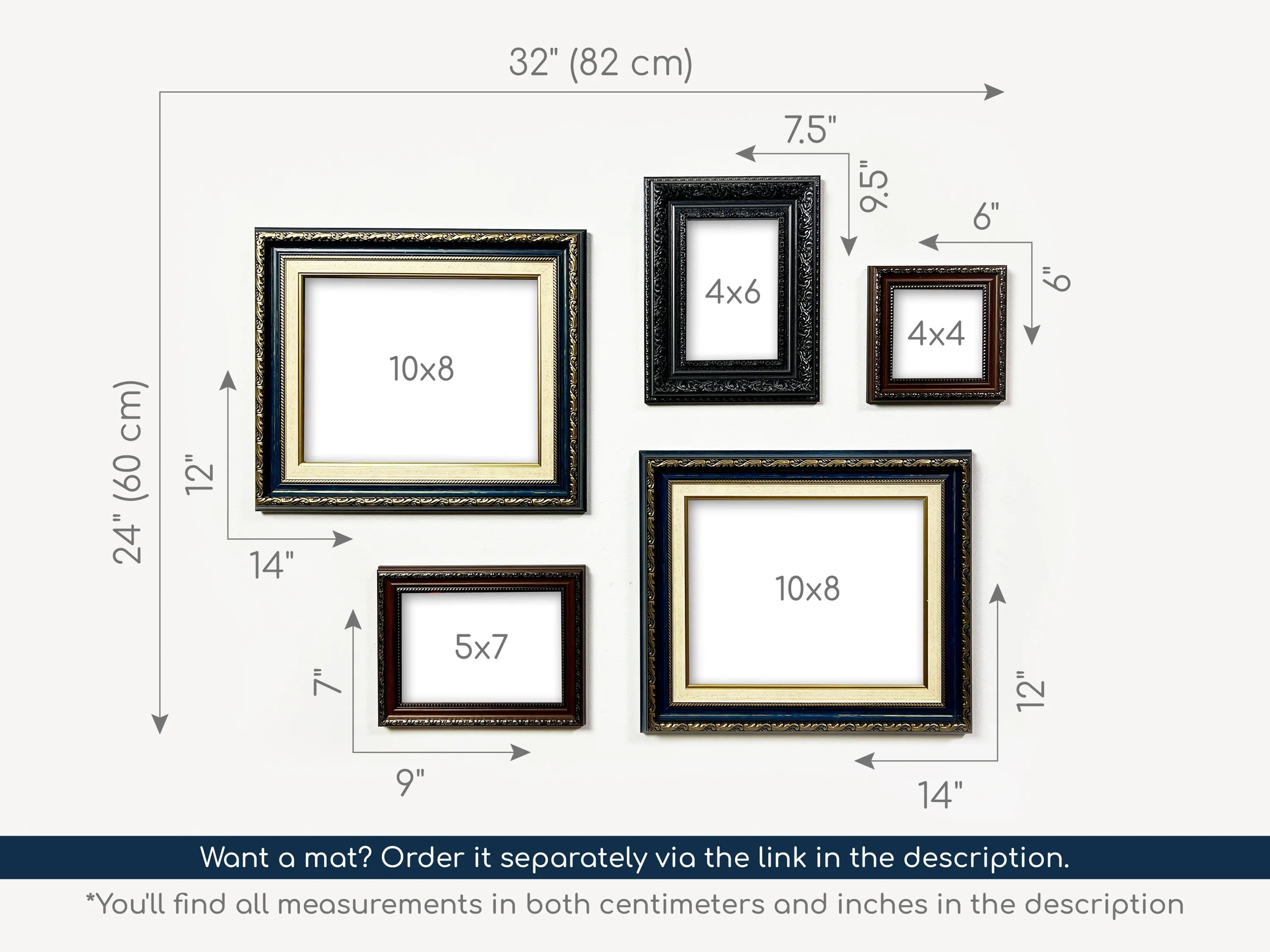 Baltic Vintage Small Set - Gallery Wall Frames