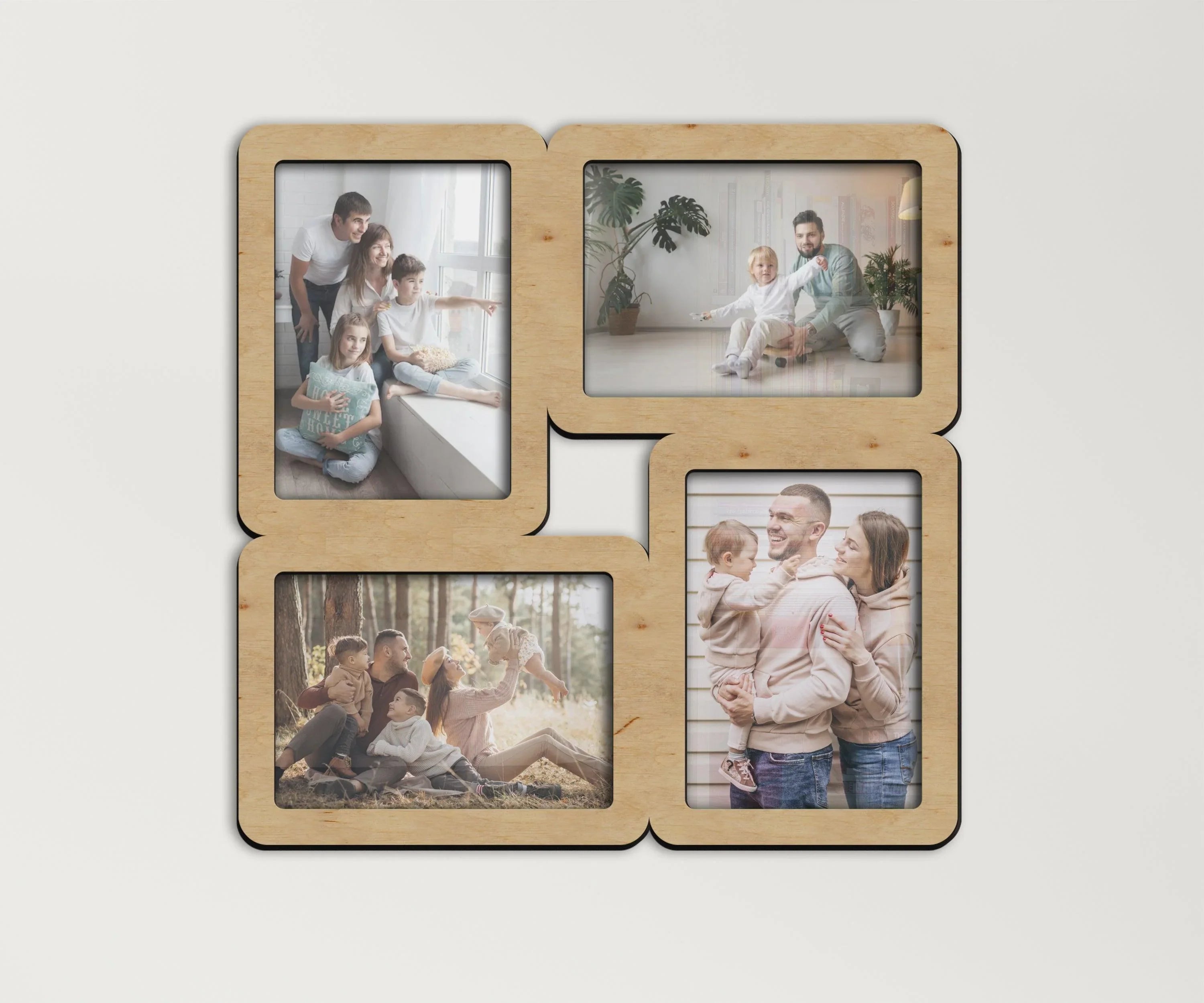 Geometric Photo Collage Frame | Square Picture Set - The Frame Depot