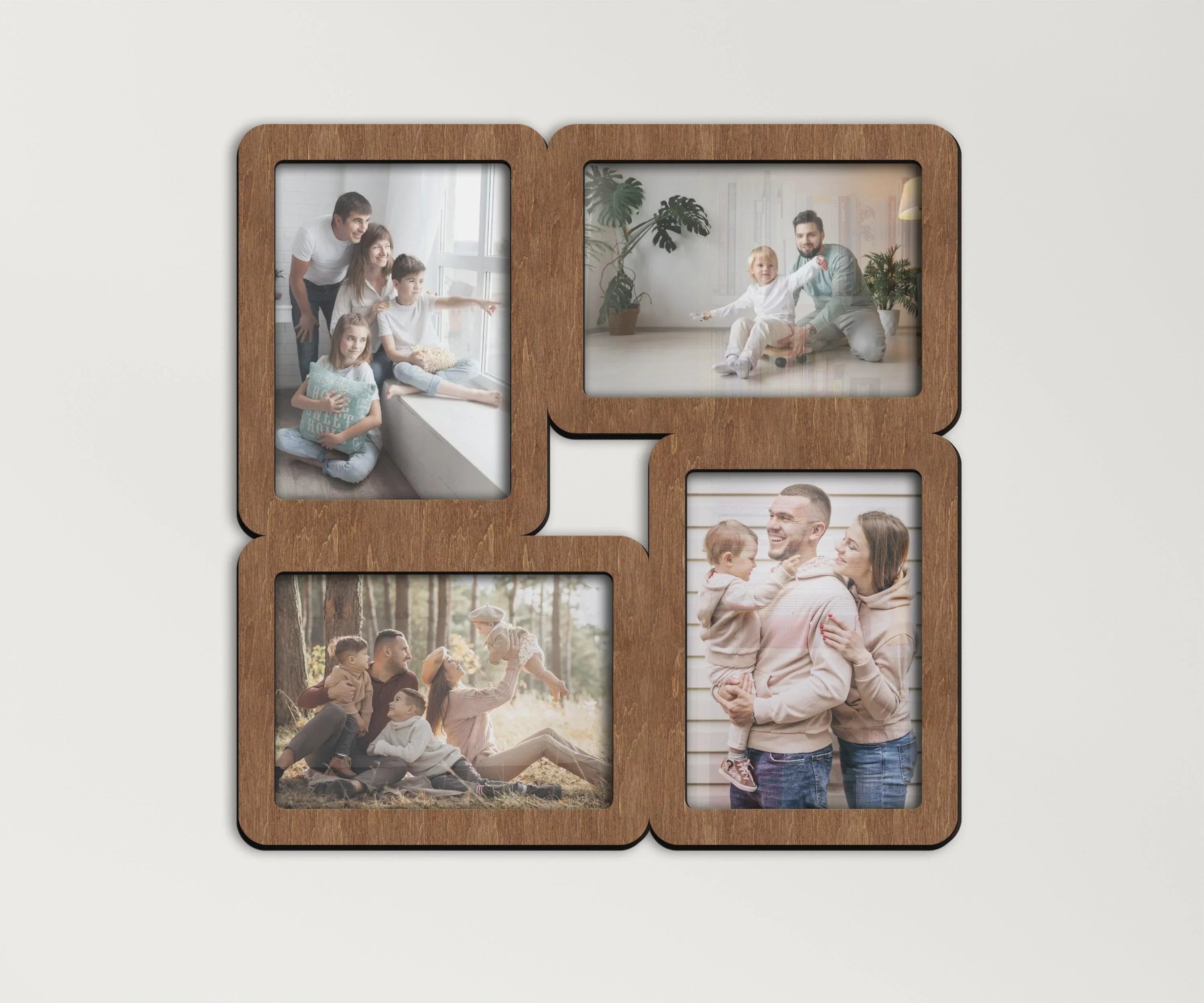 Geometric Photo Collage Frame | Square Picture Set - The Frame Depot