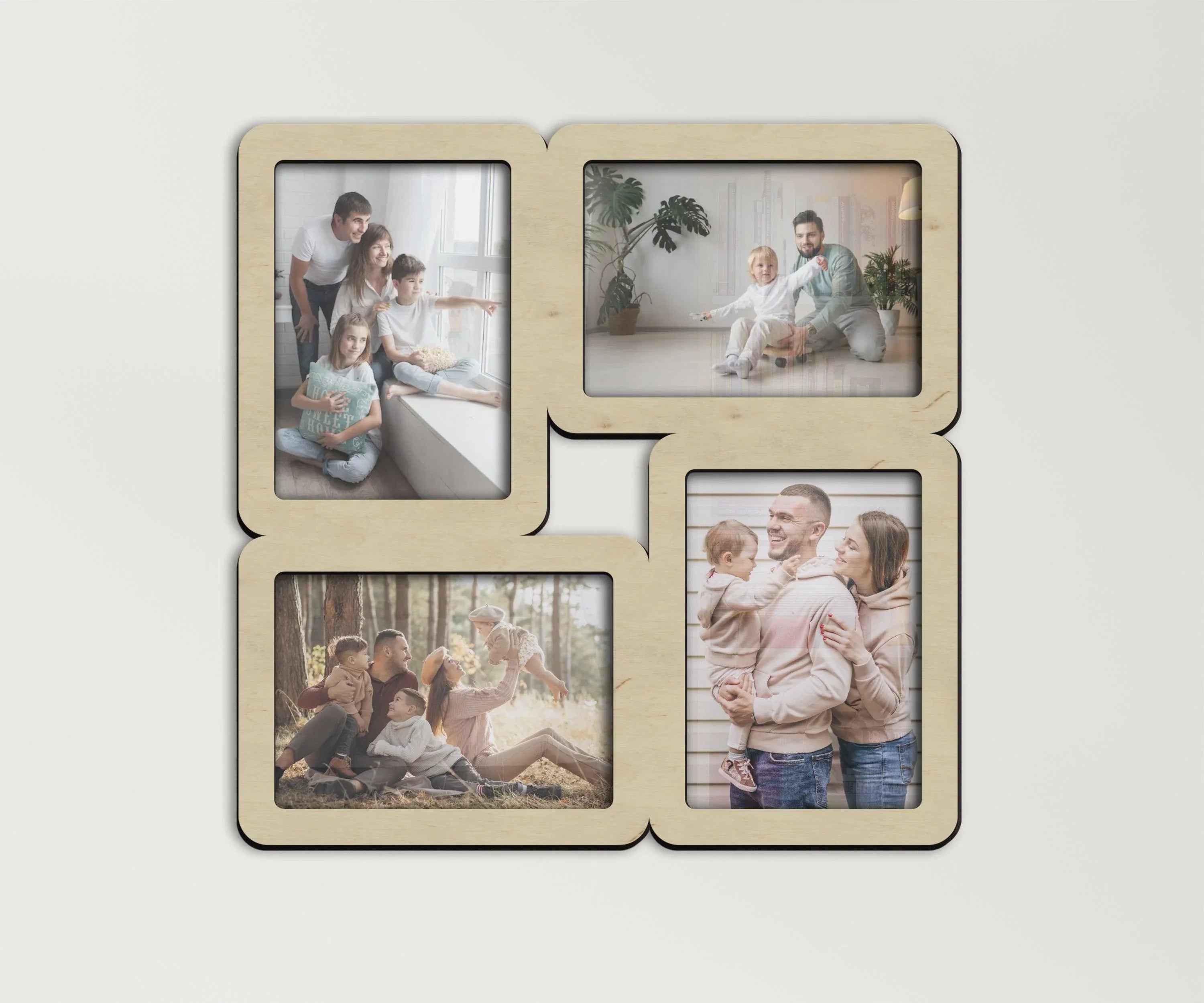 Geometric Photo Collage Frame | Square Picture Set - The Frame Depot