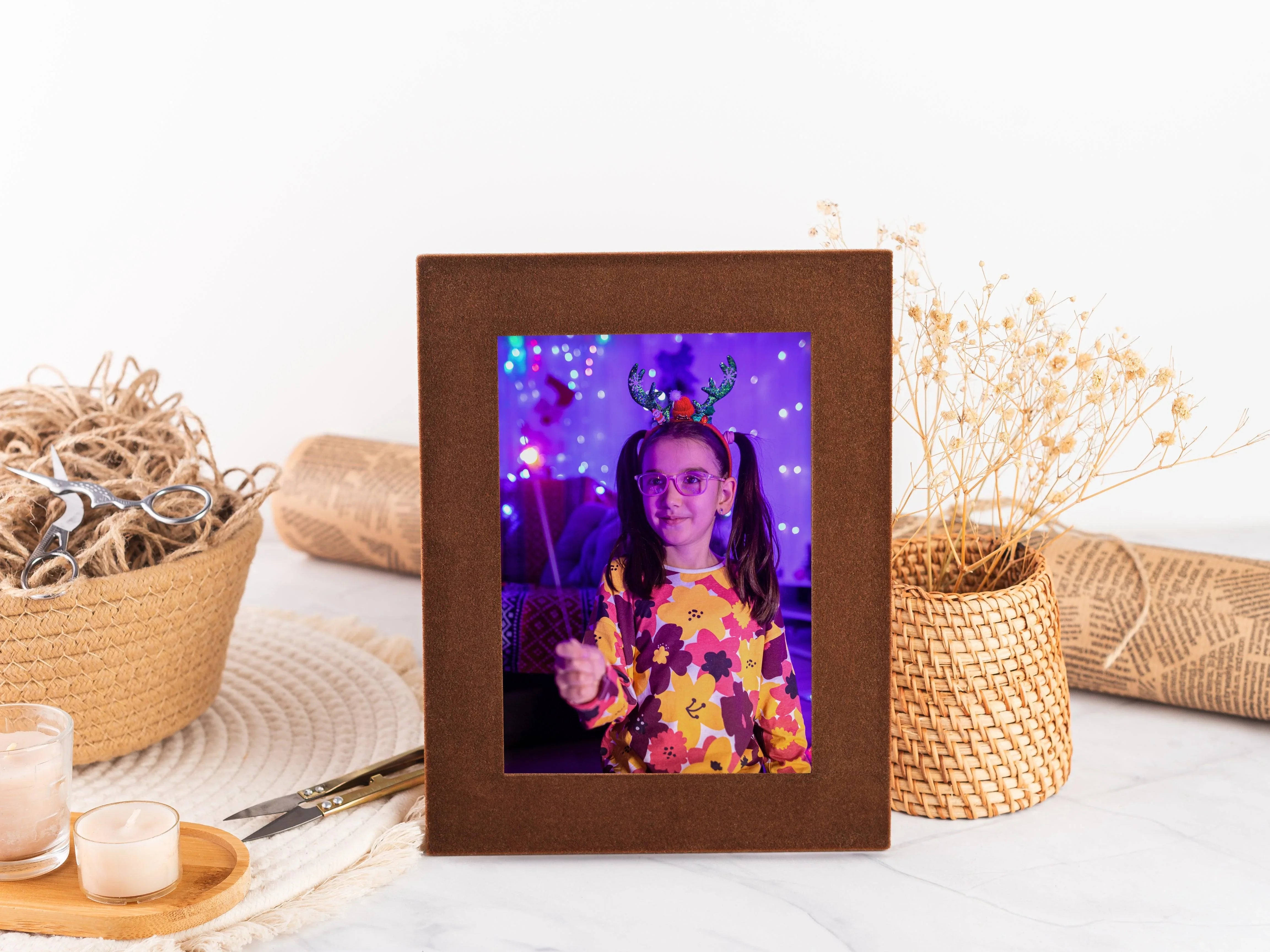 Velvet fabric picture frame | Soft photo frame - The Frame Depot