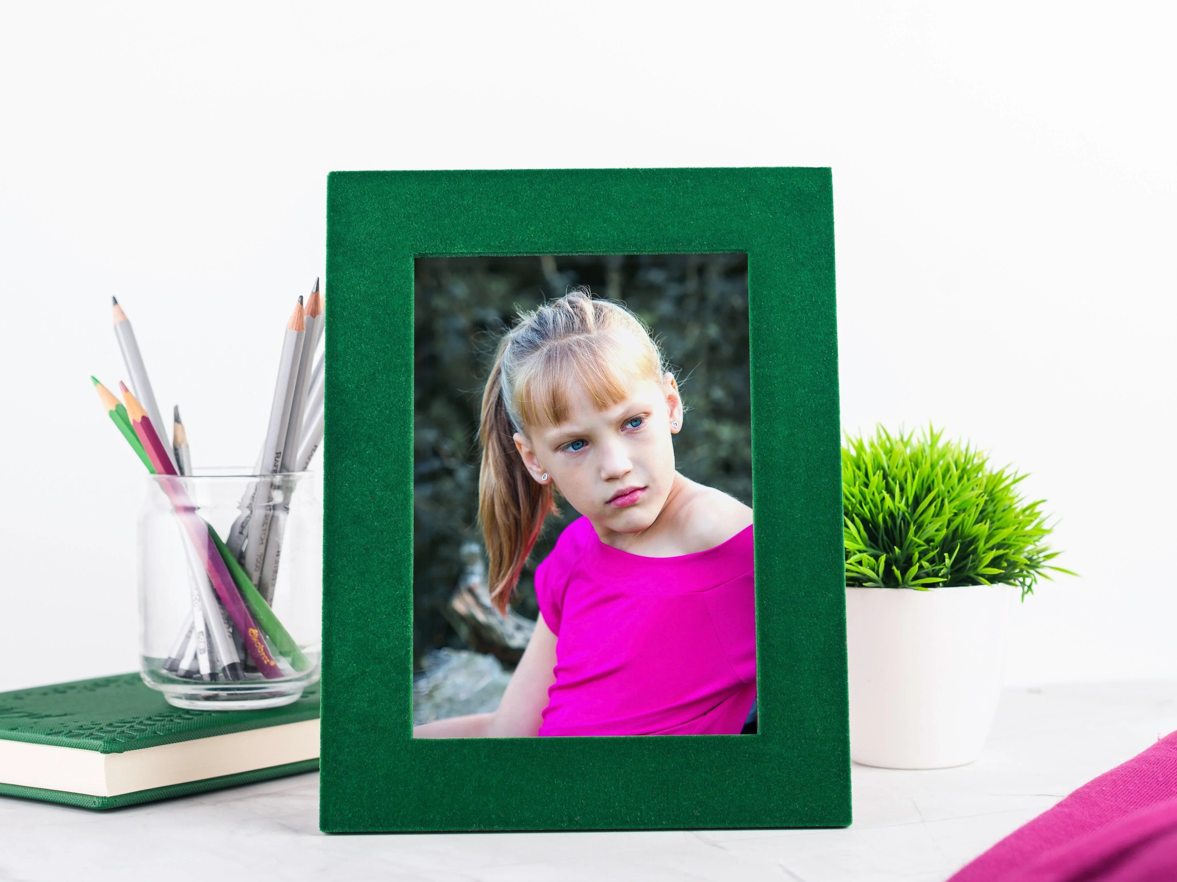 Velvet fabric picture frame | Soft photo frame - The Frame Depot