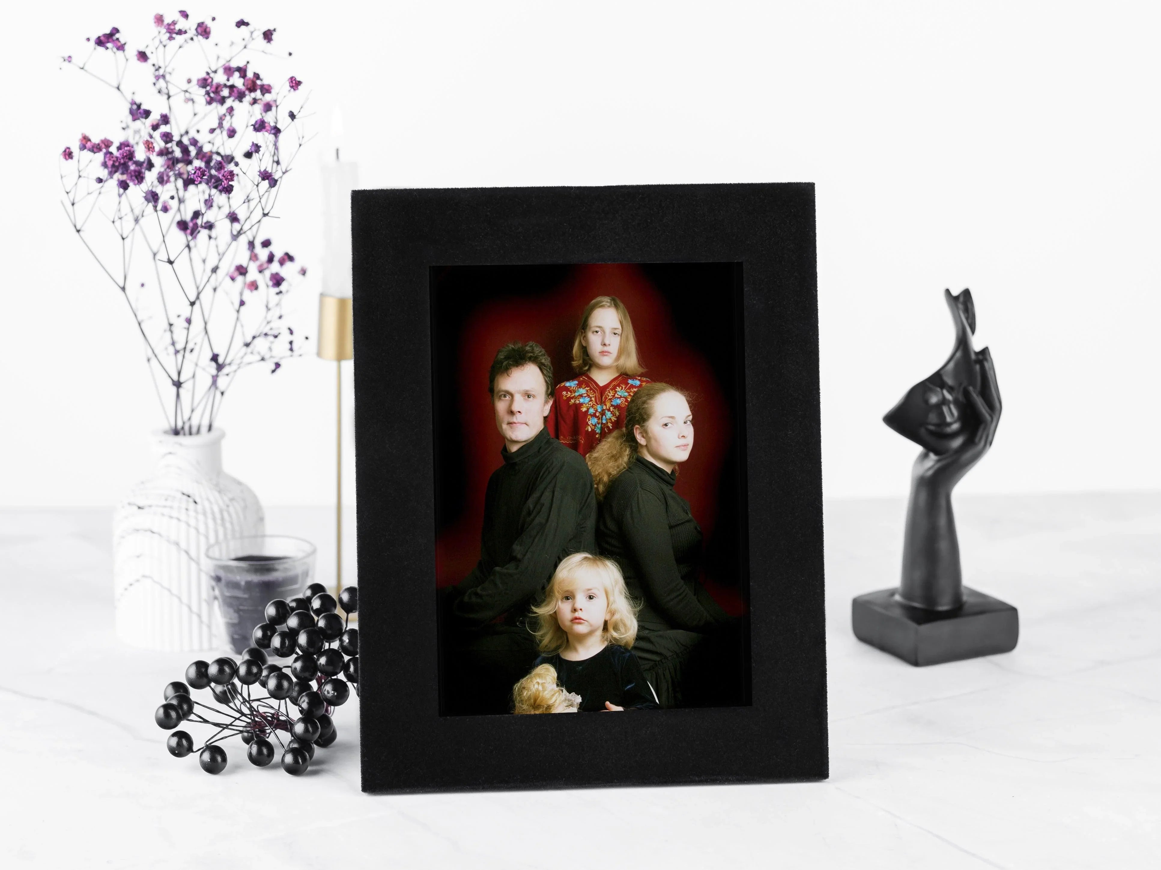 Velvet fabric picture frame | Soft photo frame - The Frame Depot