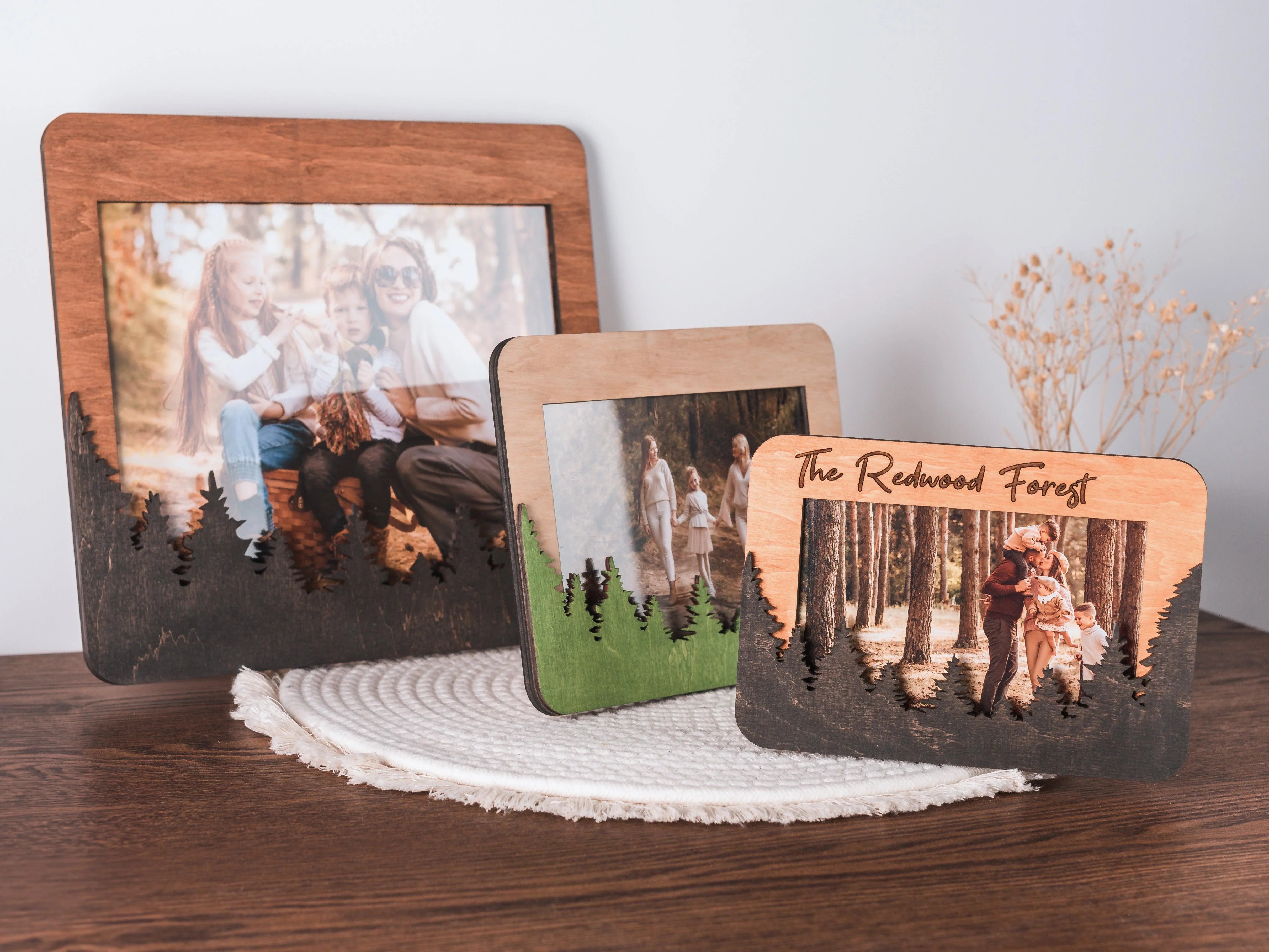 Forest Photo Frame | Personalized Picture Frame | Nature Frame for Hiking - The Frame Depot
