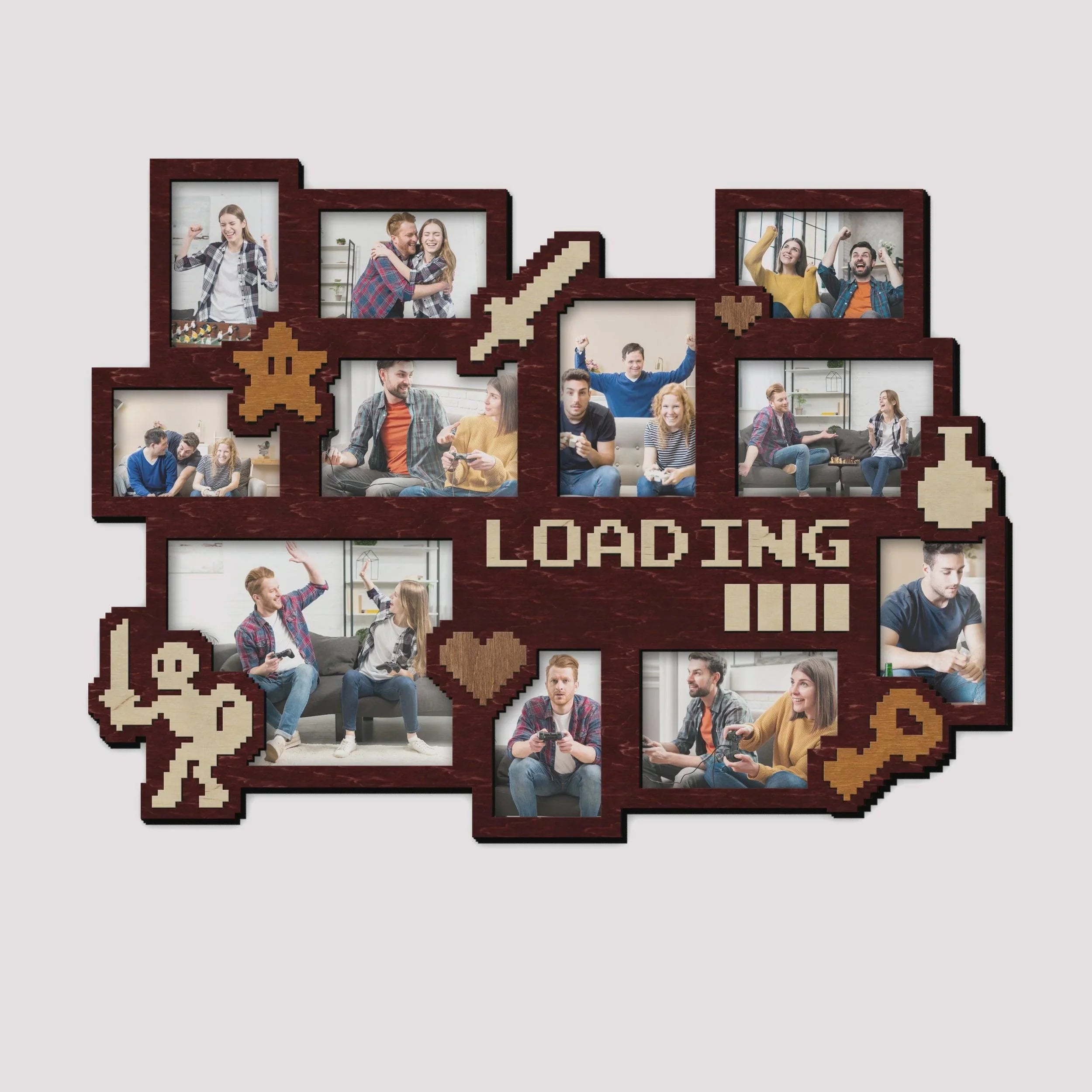Gaming Picture Frame Collage | Minecraft Loading Bar - The Frame Depot