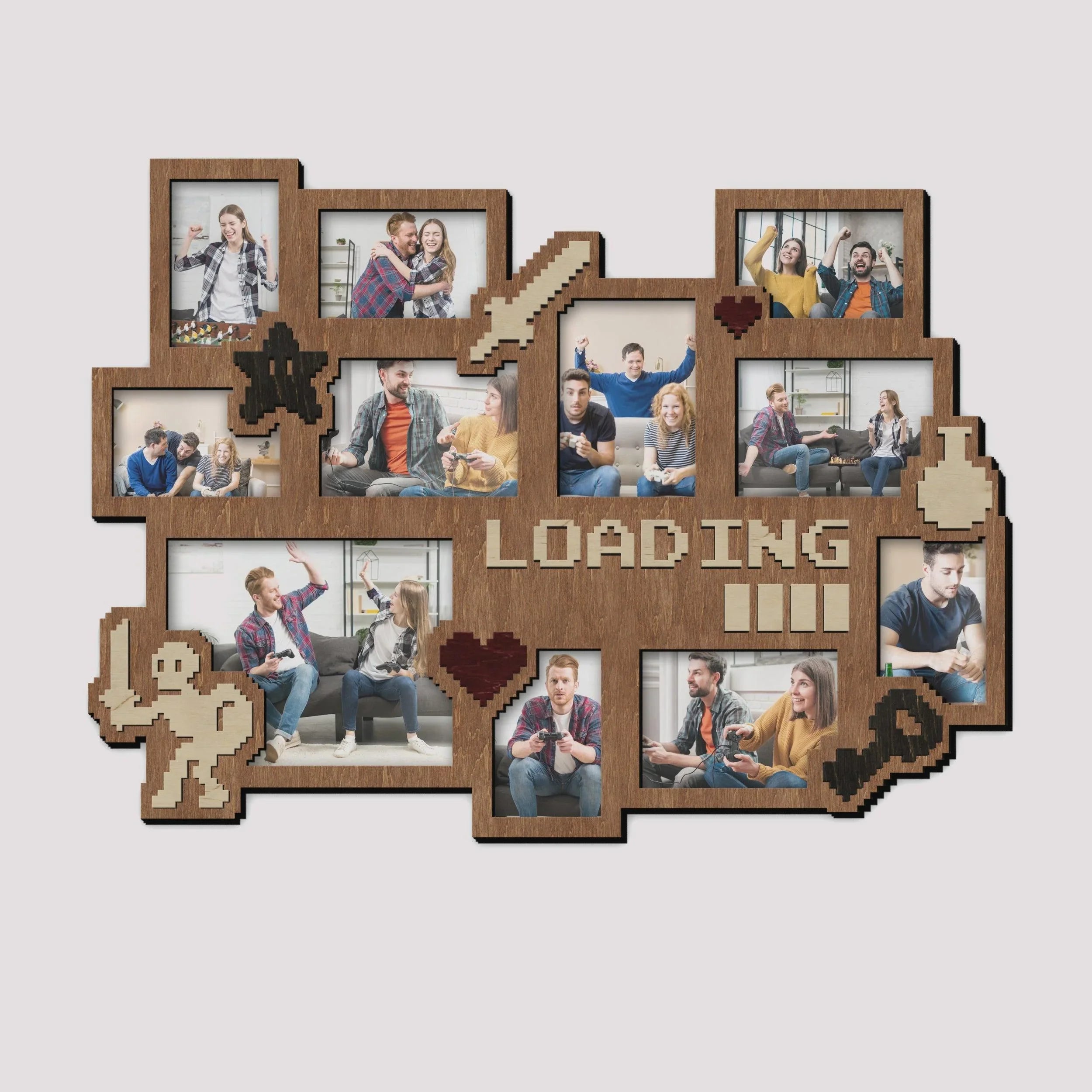 Gaming Picture Frame Collage | Minecraft Loading Bar - The Frame Depot