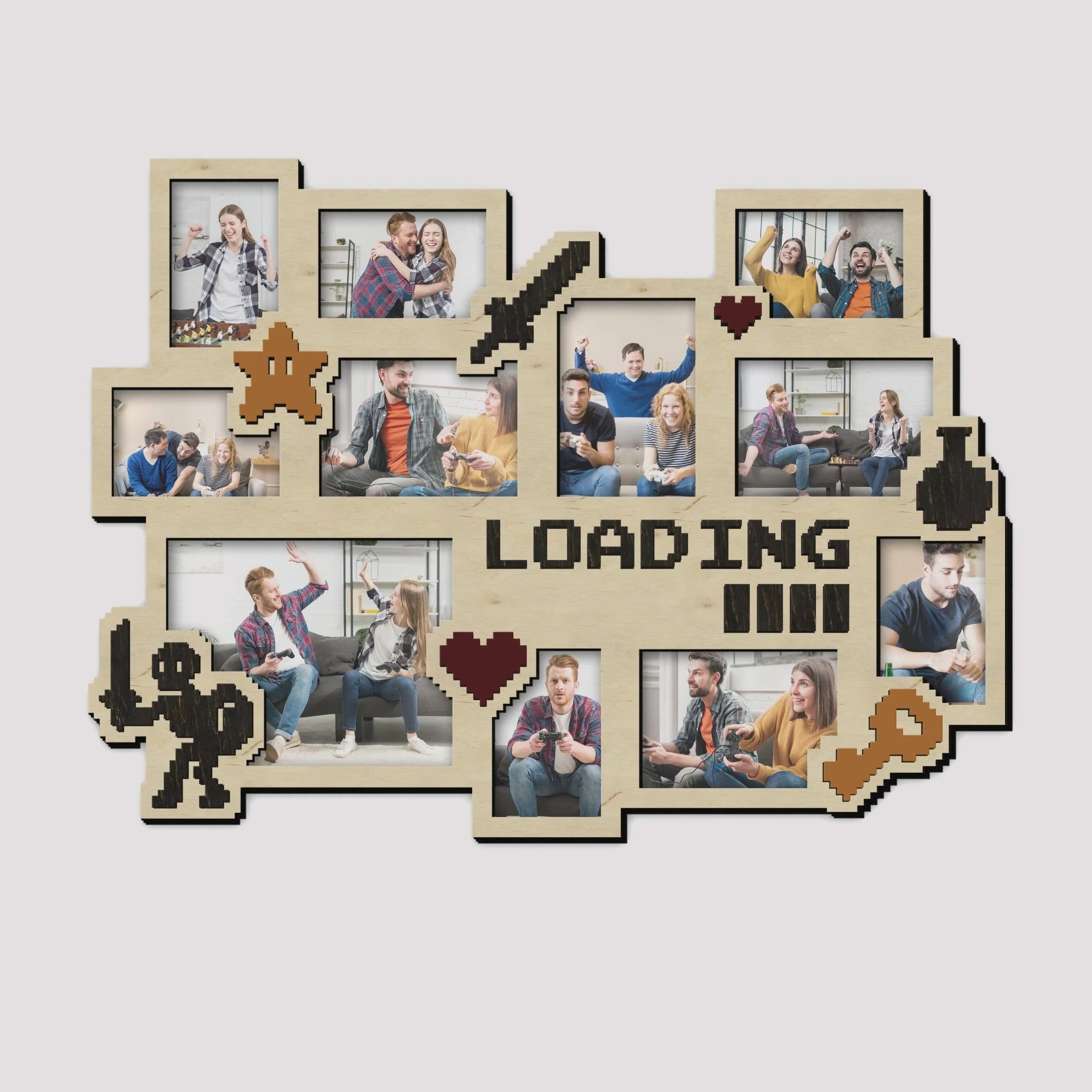 Gaming Picture Frame Collage | Minecraft Loading Bar - The Frame Depot