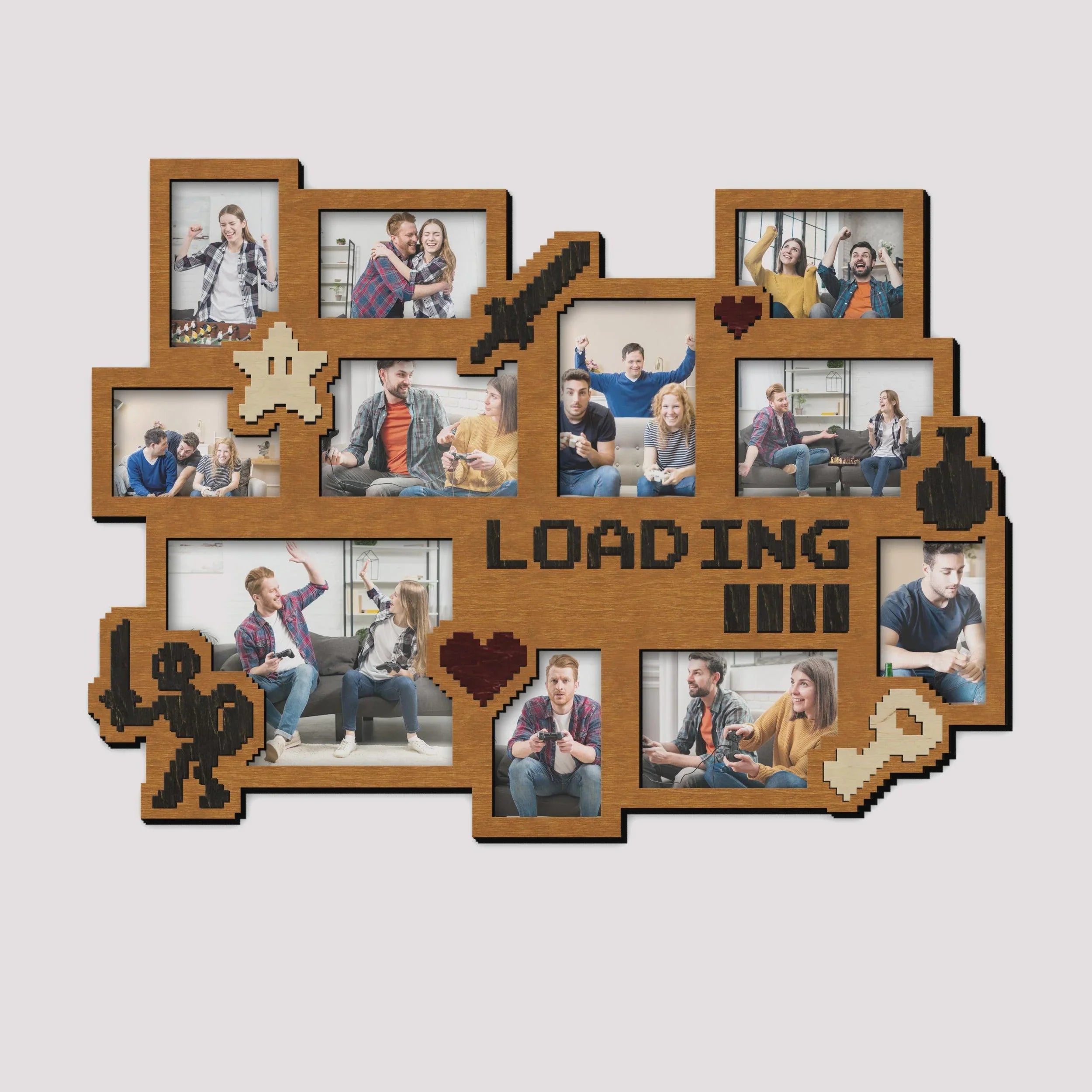Gaming Picture Frame Collage | Minecraft Loading Bar - The Frame Depot