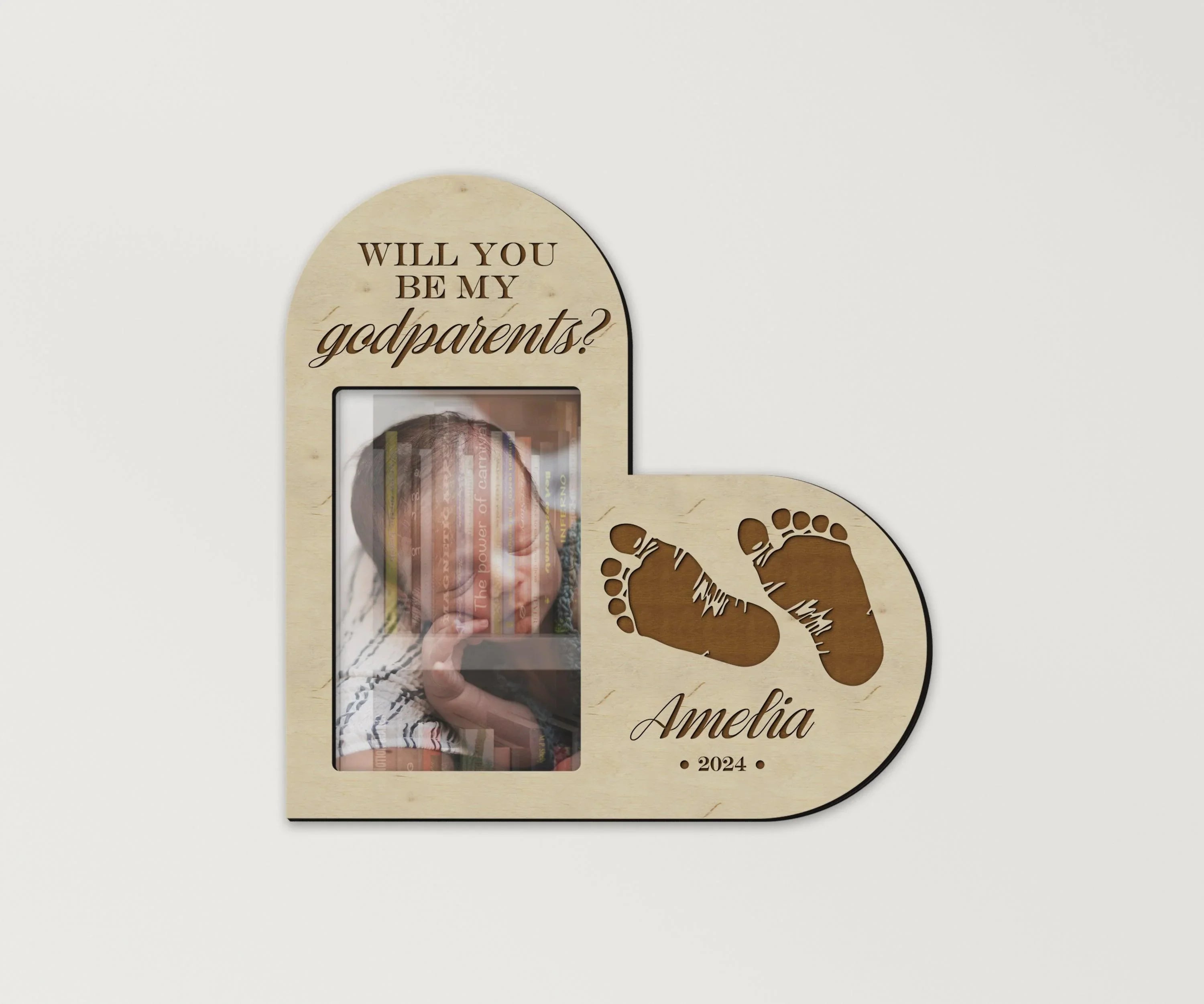 Custom Godparent Proposal Picture Frame | Personalized Godmother & Godfather Gift - The Frame Depot