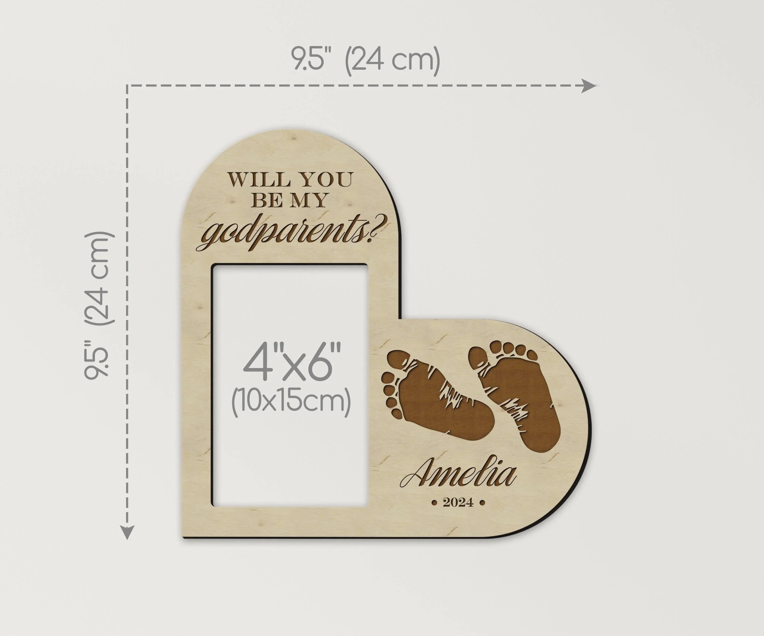 Custom Godparent Proposal Picture Frame | Personalized Godmother & Godfather Gift - The Frame Depot