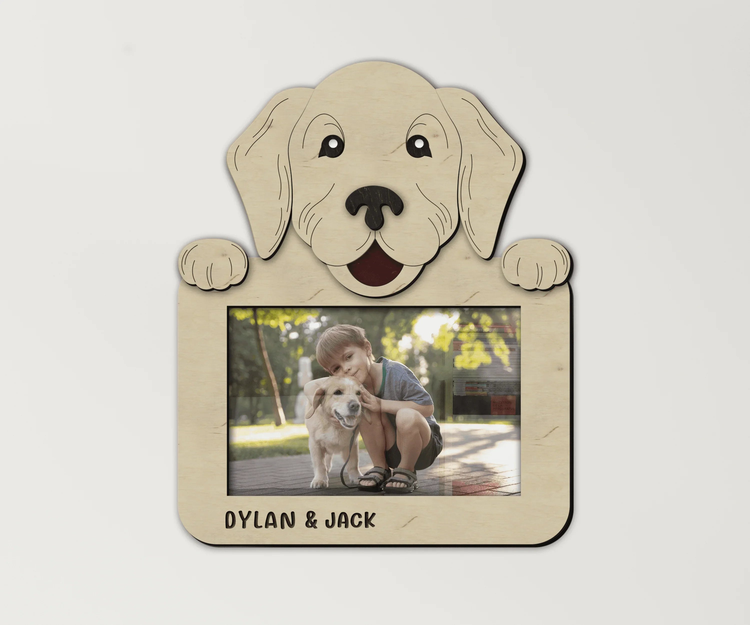 Custom Golden Retriever Frame | Personalized Dog Picture Decor - The Frame Depot