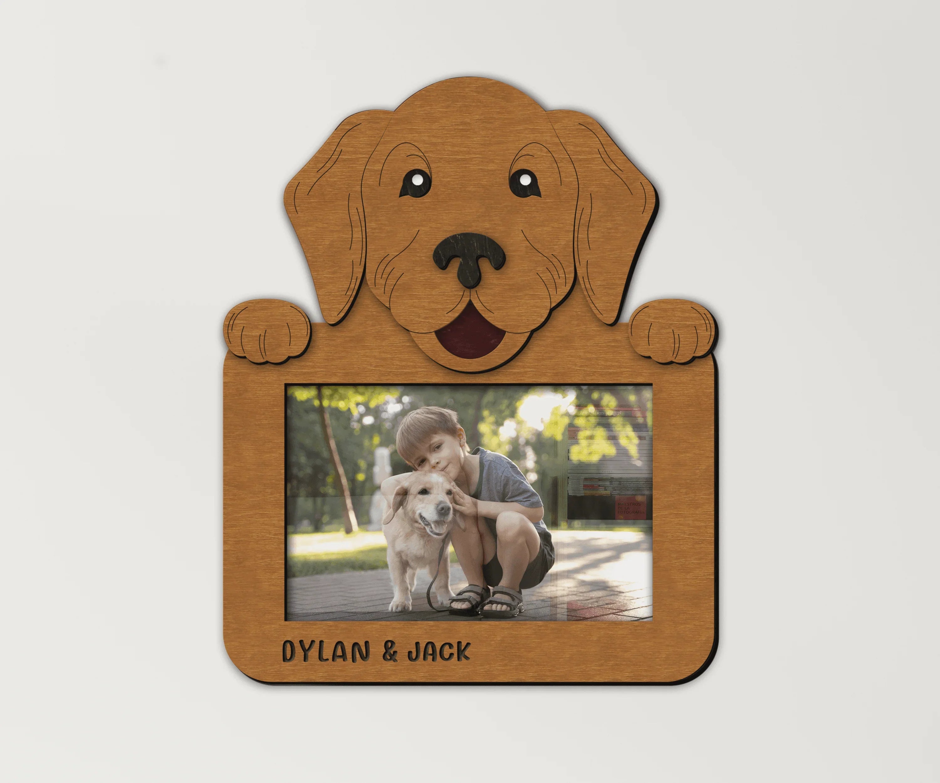 Custom Golden Retriever Frame | Personalized Dog Picture Decor - The Frame Depot
