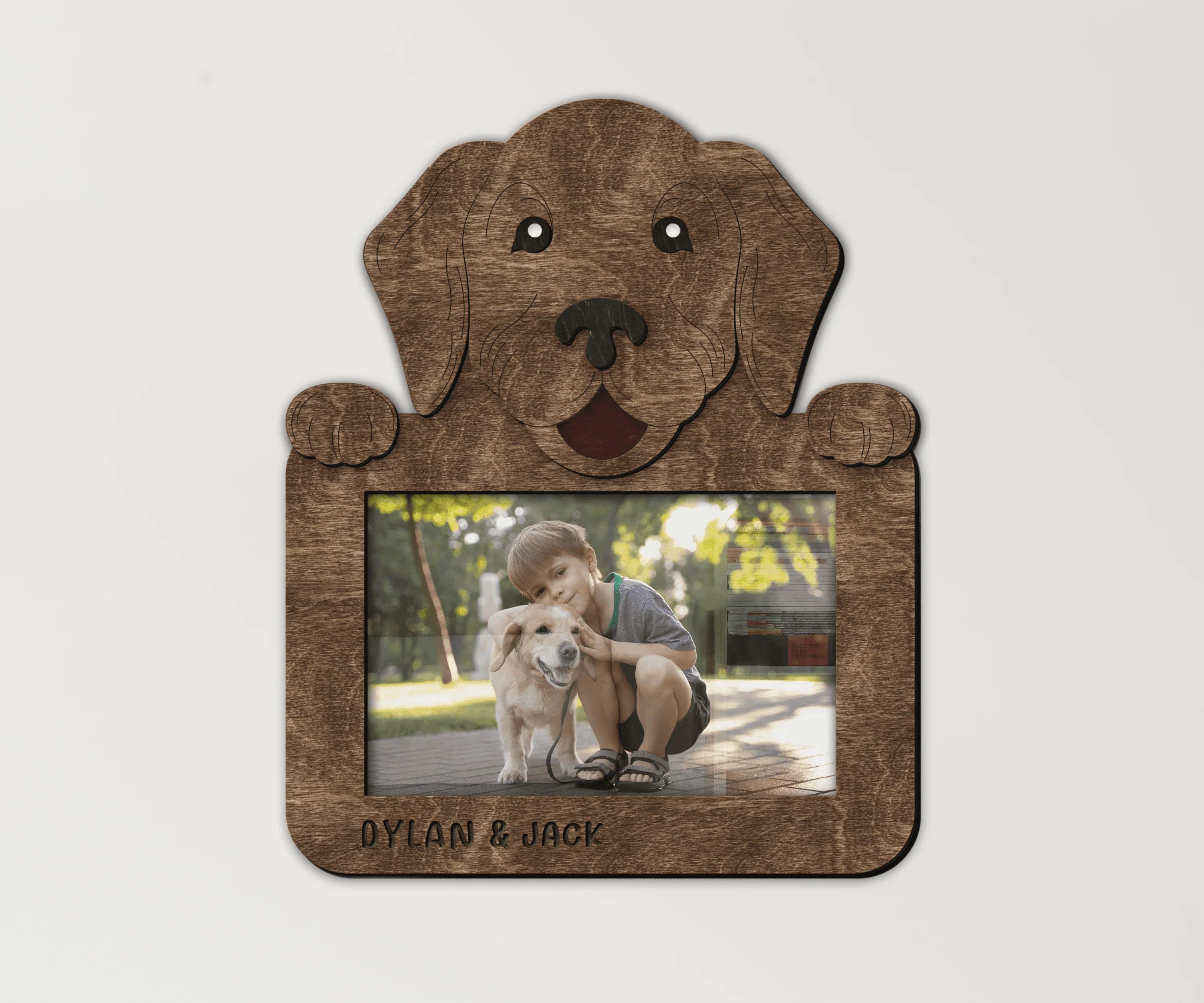 Custom Golden Retriever Frame | Personalized Dog Picture Decor - The Frame Depot