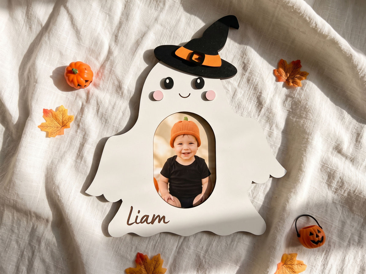Halloween Photo Frame – Personalized Wooden Kids Picture Frame