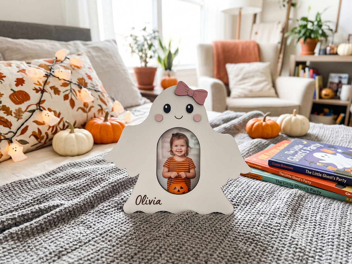 Halloween Photo Frame – Personalized Wooden Kids Picture Frame