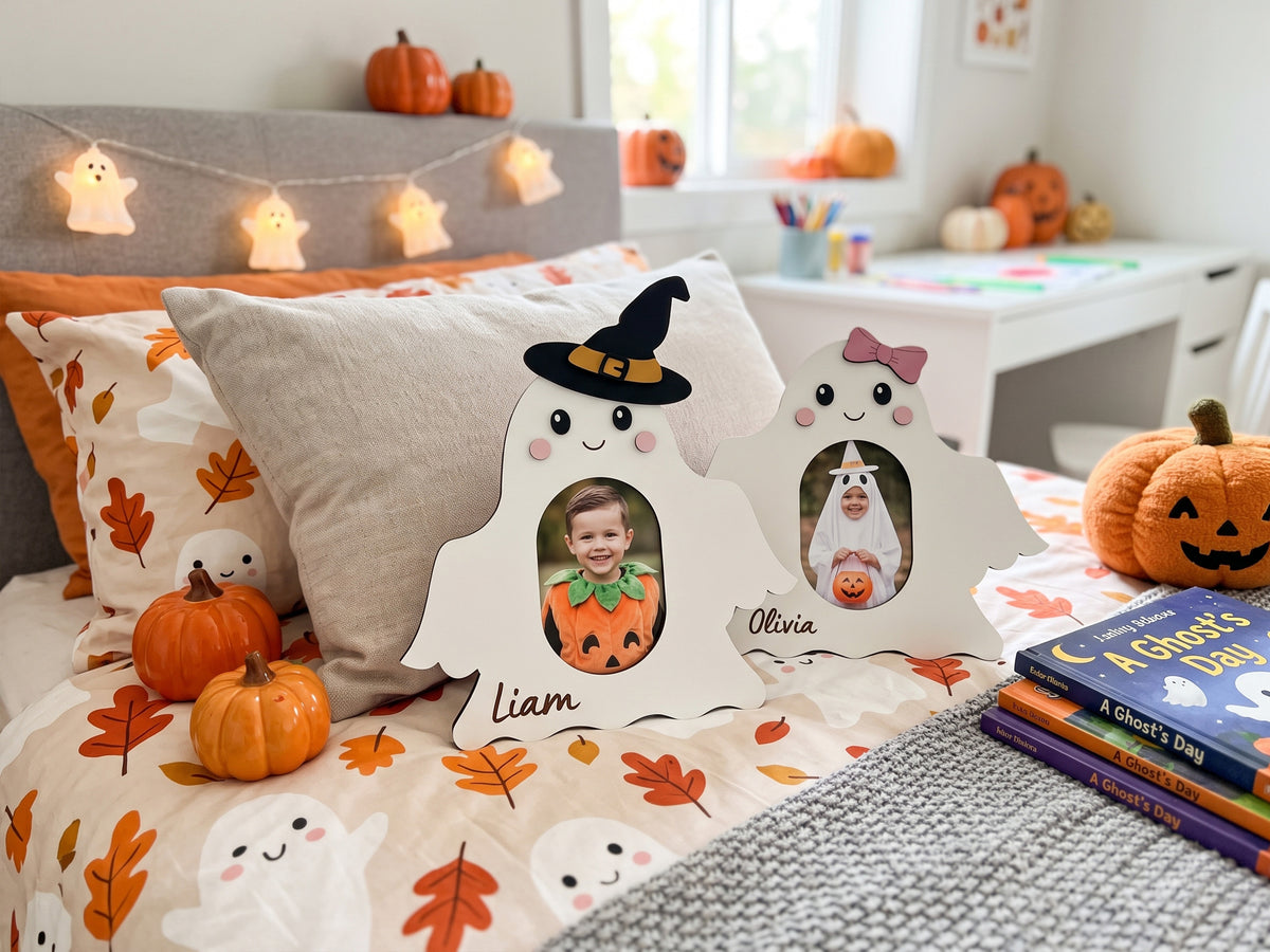Halloween Photo Frame – Personalized Wooden Kids Picture Frame