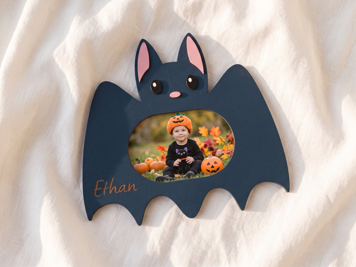 Halloween Photo Frame – Personalized Wooden Kids Picture Frame