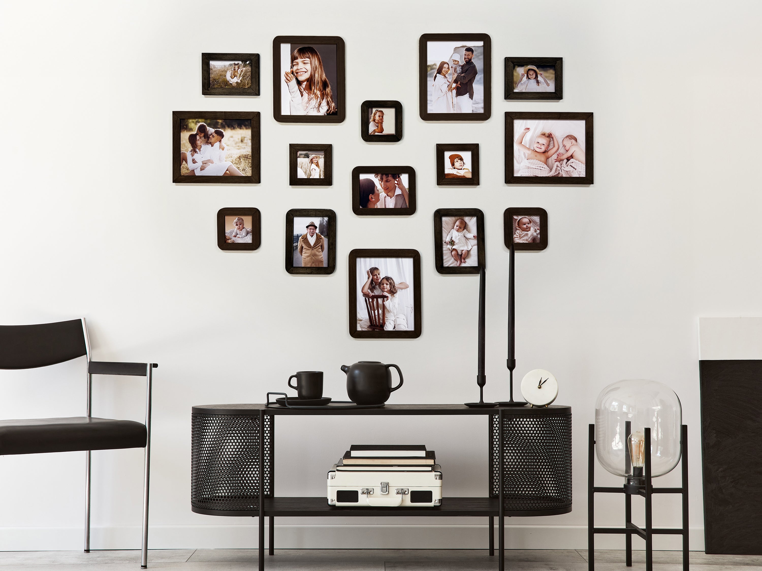 Heart Shaped Photo Collage | Love Story Picture Frame Set