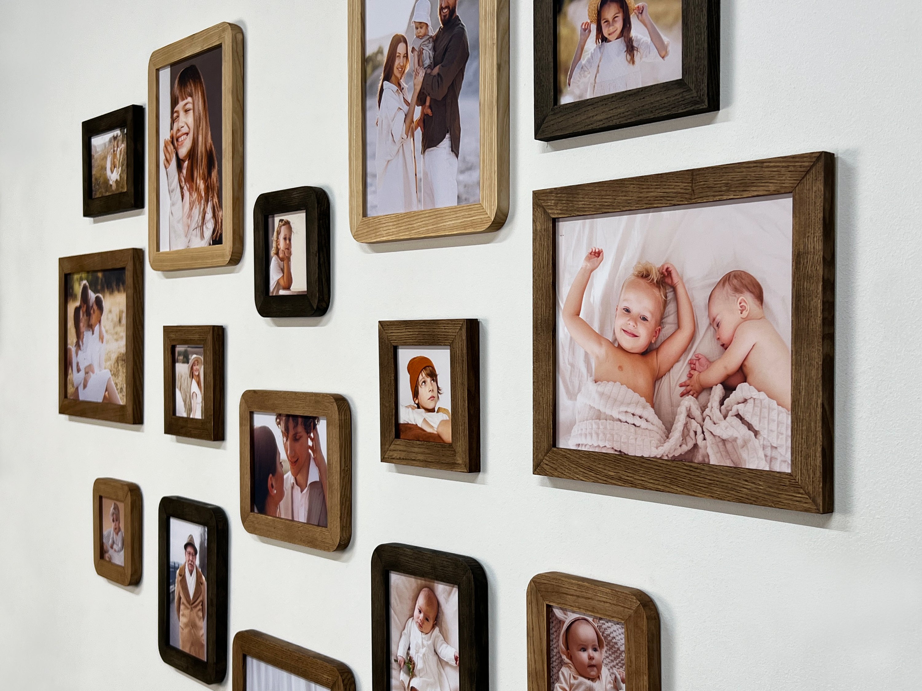 Heart Shaped Photo Collage | Love Story Picture Frame Set