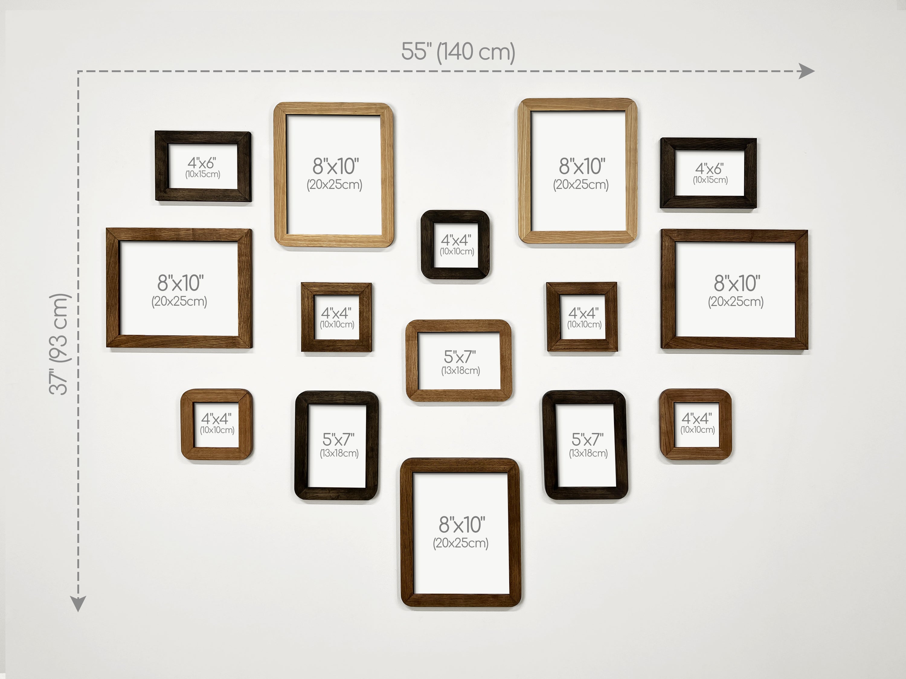 Heart Shaped Photo Collage | Love Story Picture Frame Set
