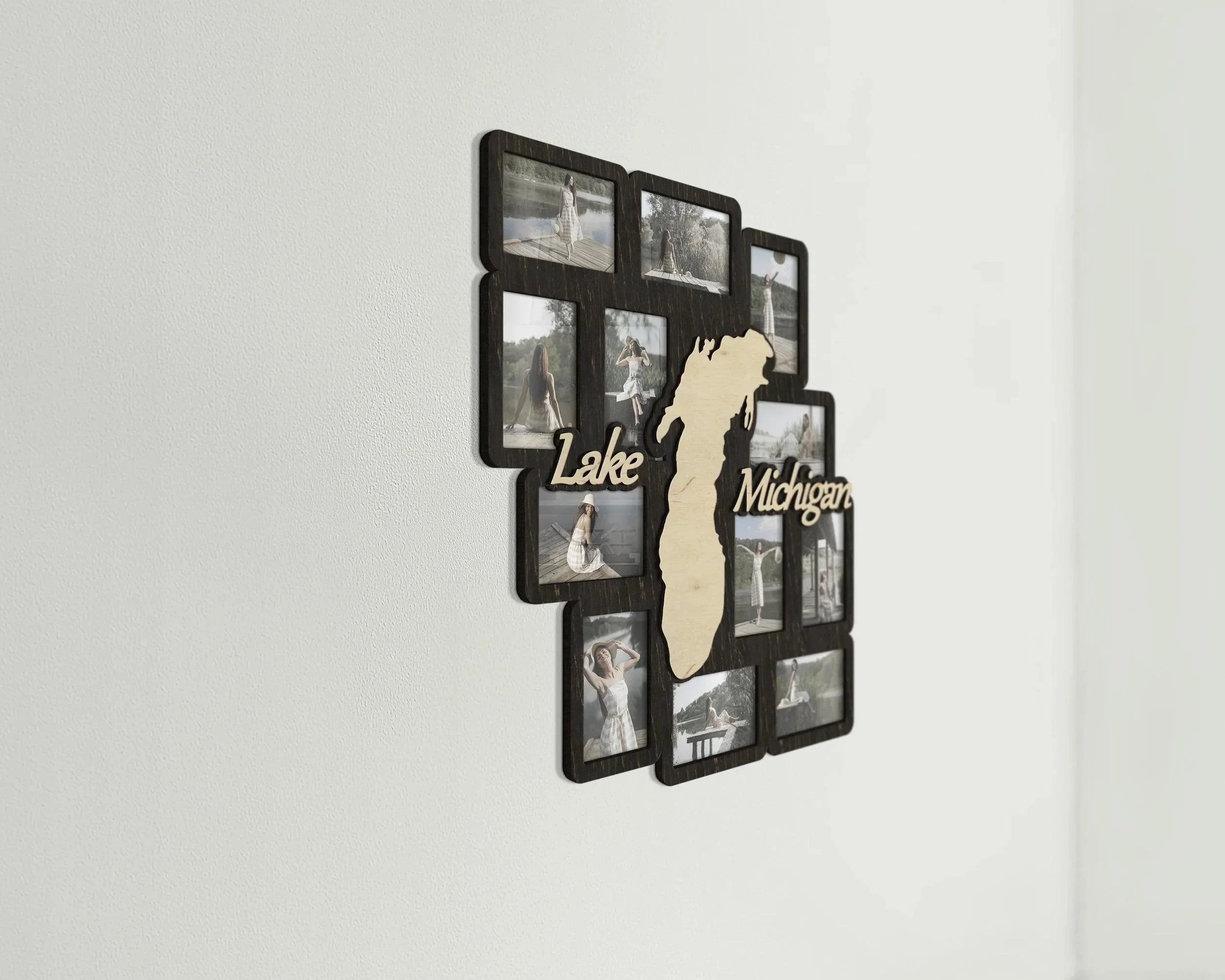 Personalized Lake Map | Picture Frame Collage - The Frame Depot
