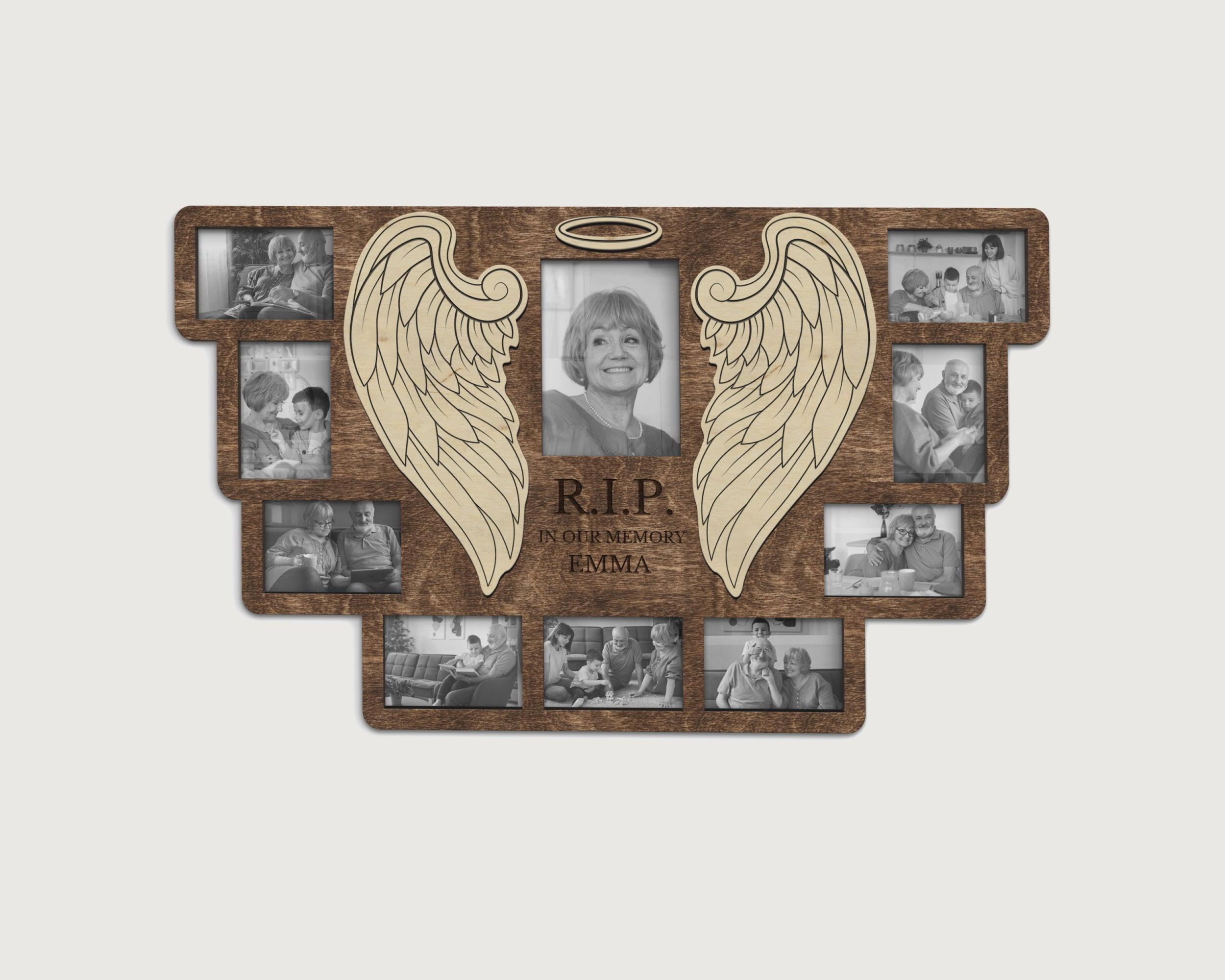 Memorial Photo Frame Collage | Personalized Rest in Peace Board - The Frame Depot