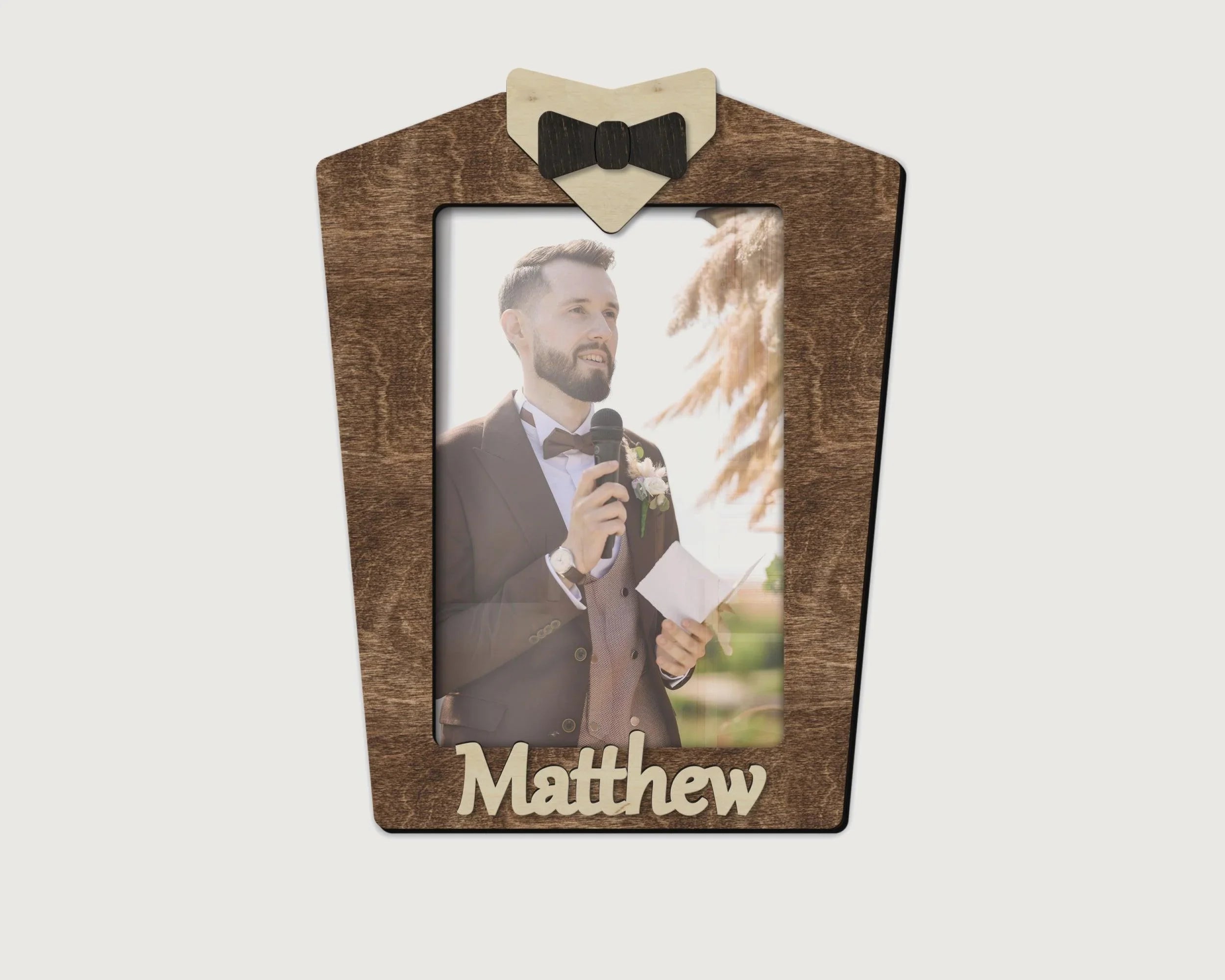 Personalized Wedding Suit Frame | Unique Groomsman & Best Man Gift - The Frame Depot