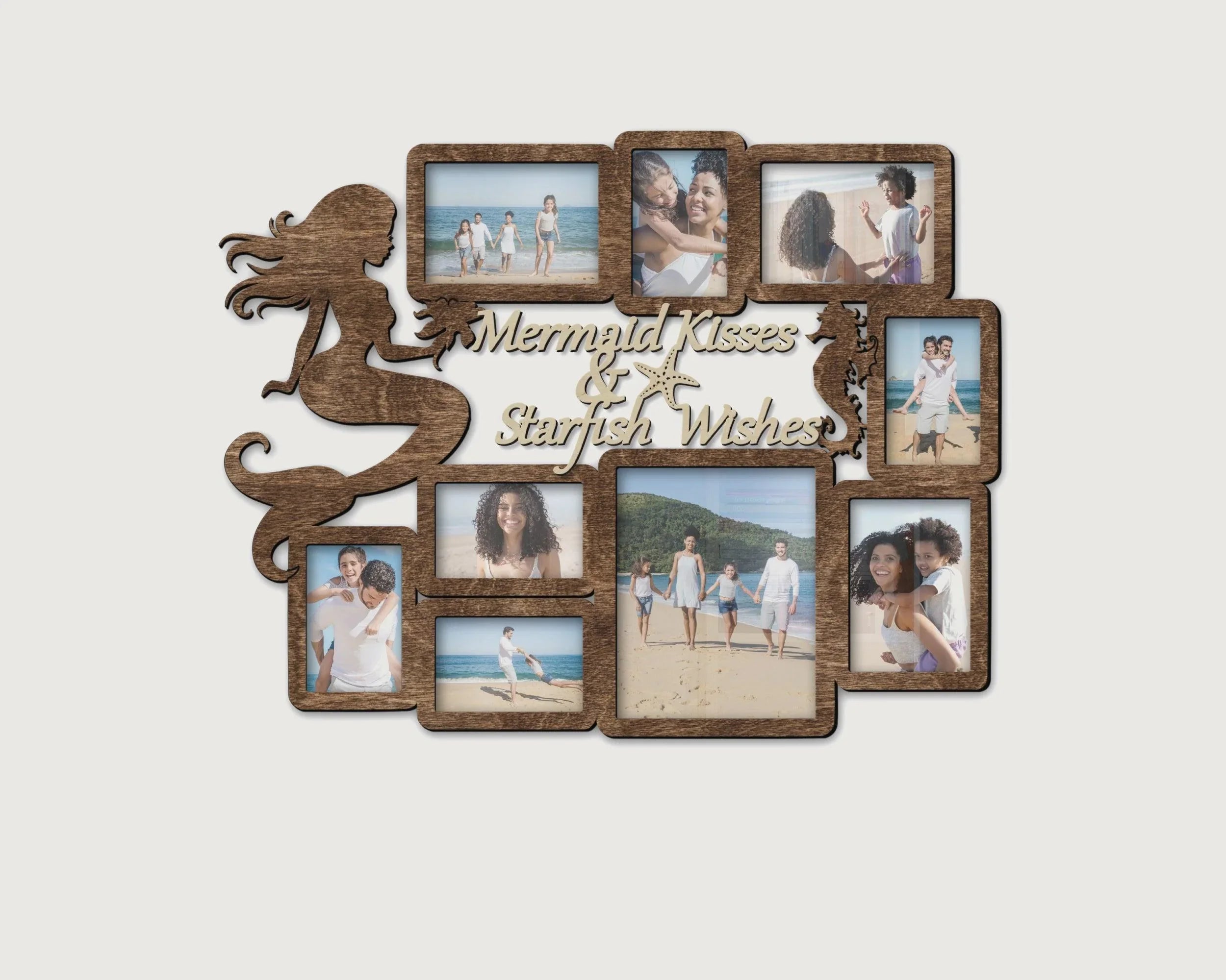 Mermaid Photo Frame | Personalized Family Collage - The Frame Depot