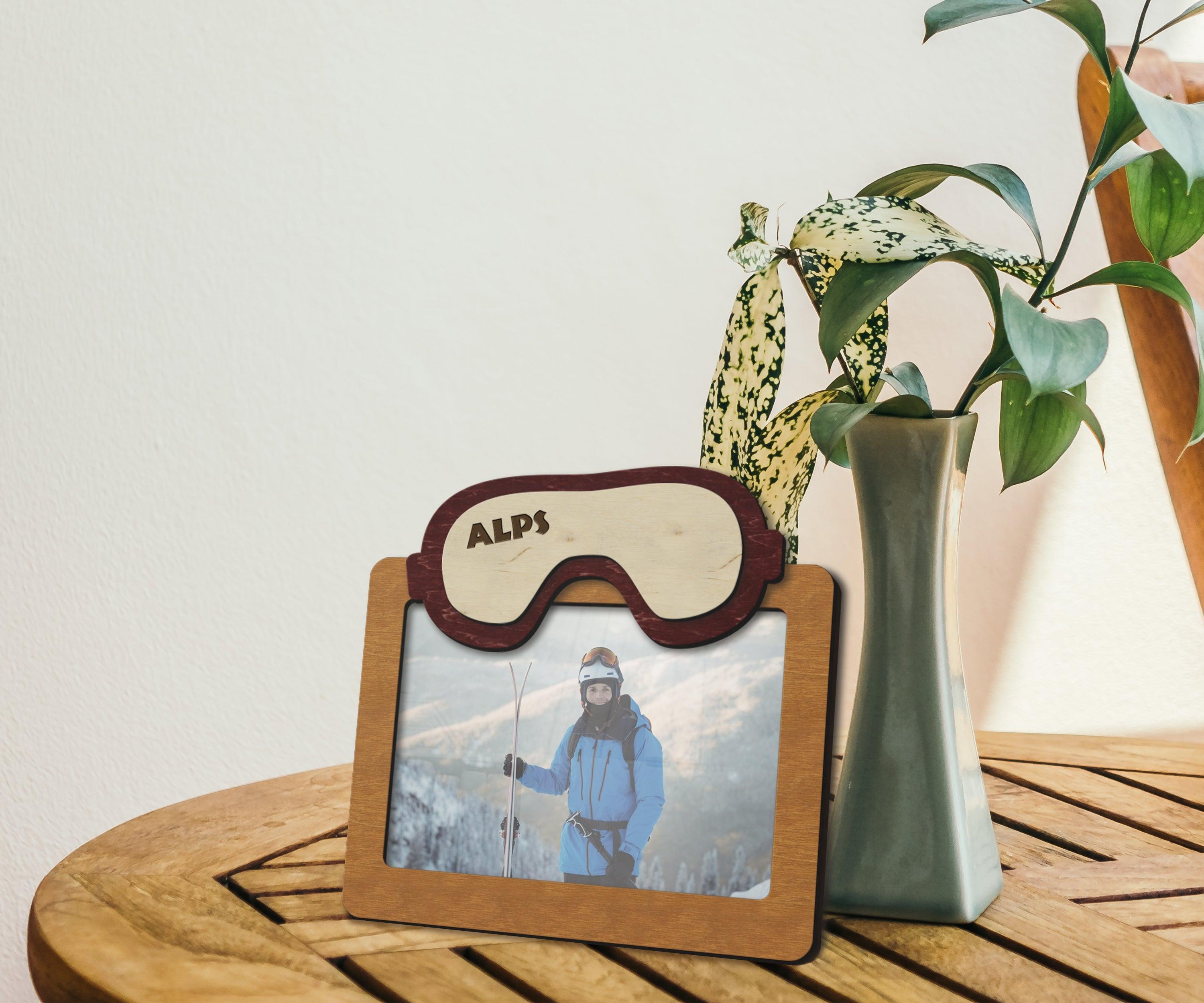 Ski Mask Photo Frame | Personalized Snowboarding Frame - The Frame Depot