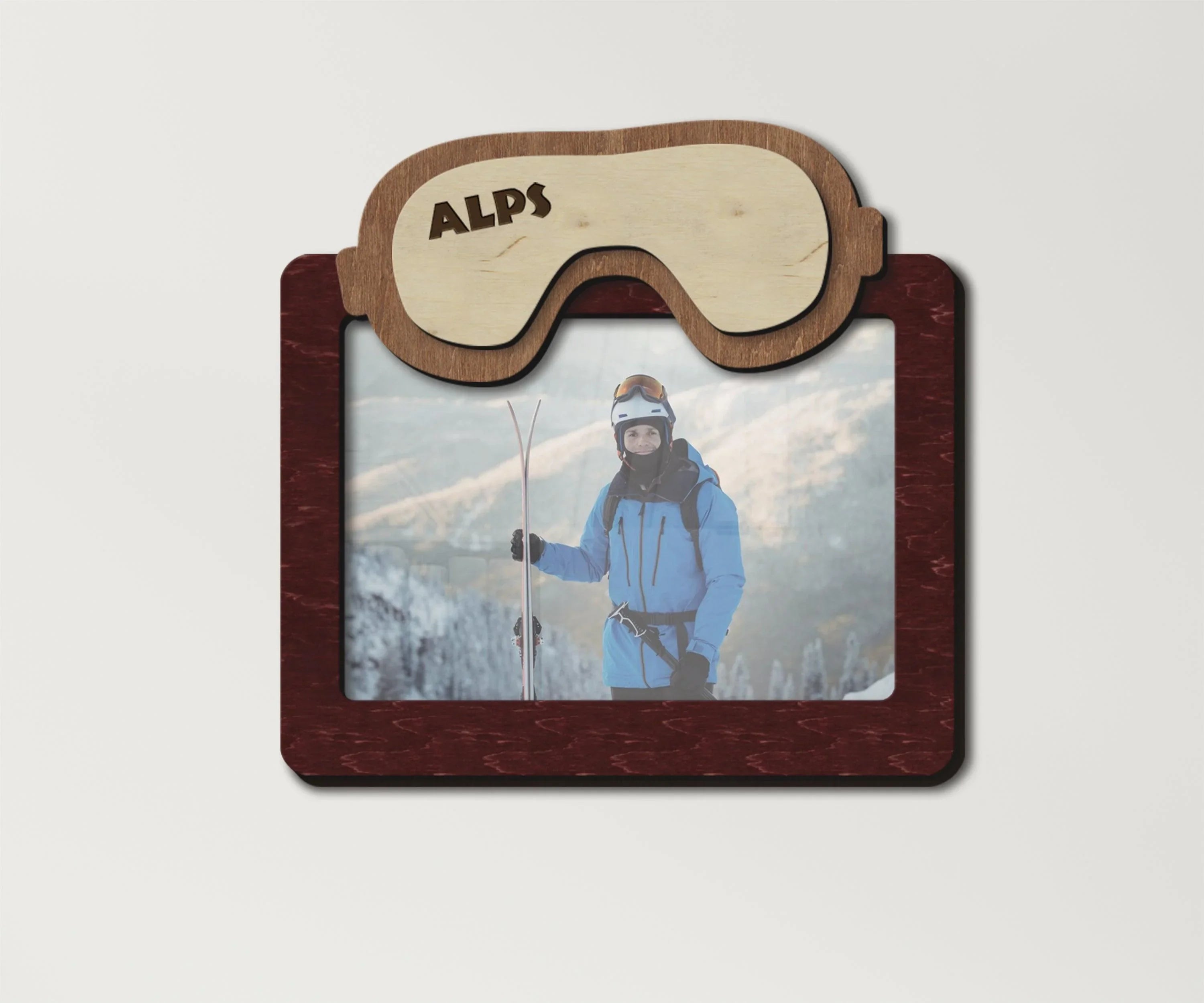 Ski Mask Photo Frame | Personalized Snowboarding Frame - The Frame Depot