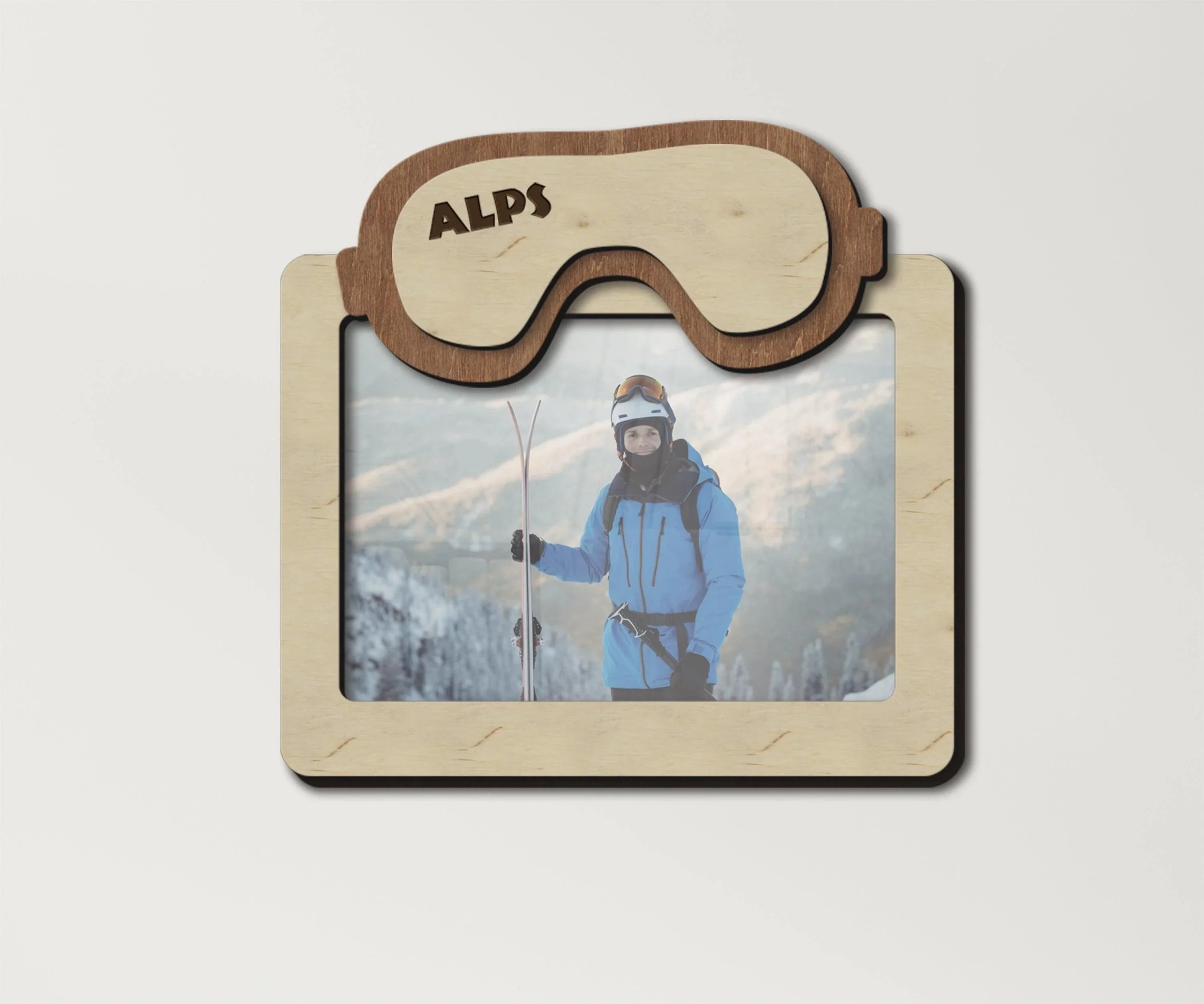 Ski Mask Photo Frame | Personalized Snowboarding Frame - The Frame Depot