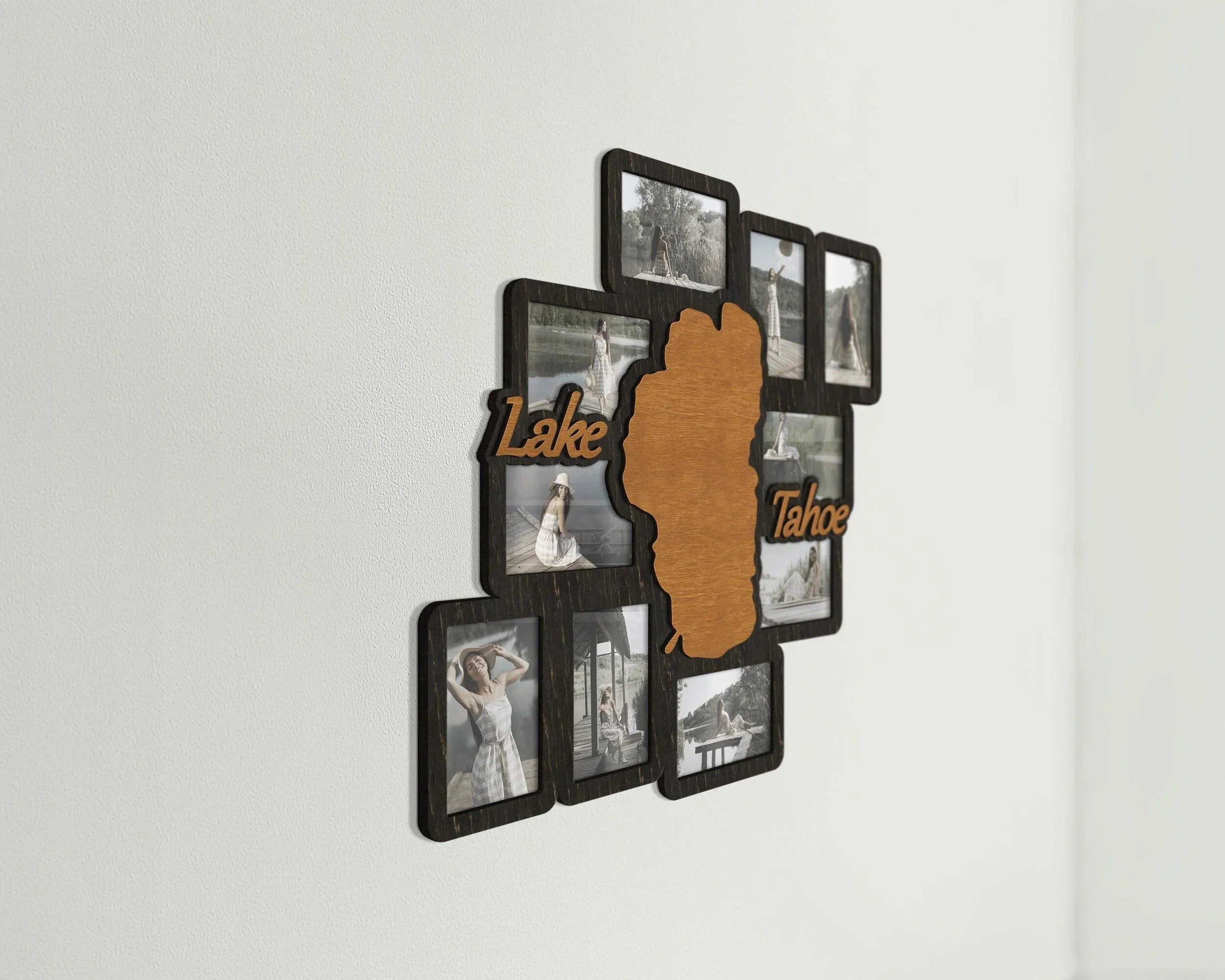 Personalized Lake Map | Picture Frame Collage - The Frame Depot