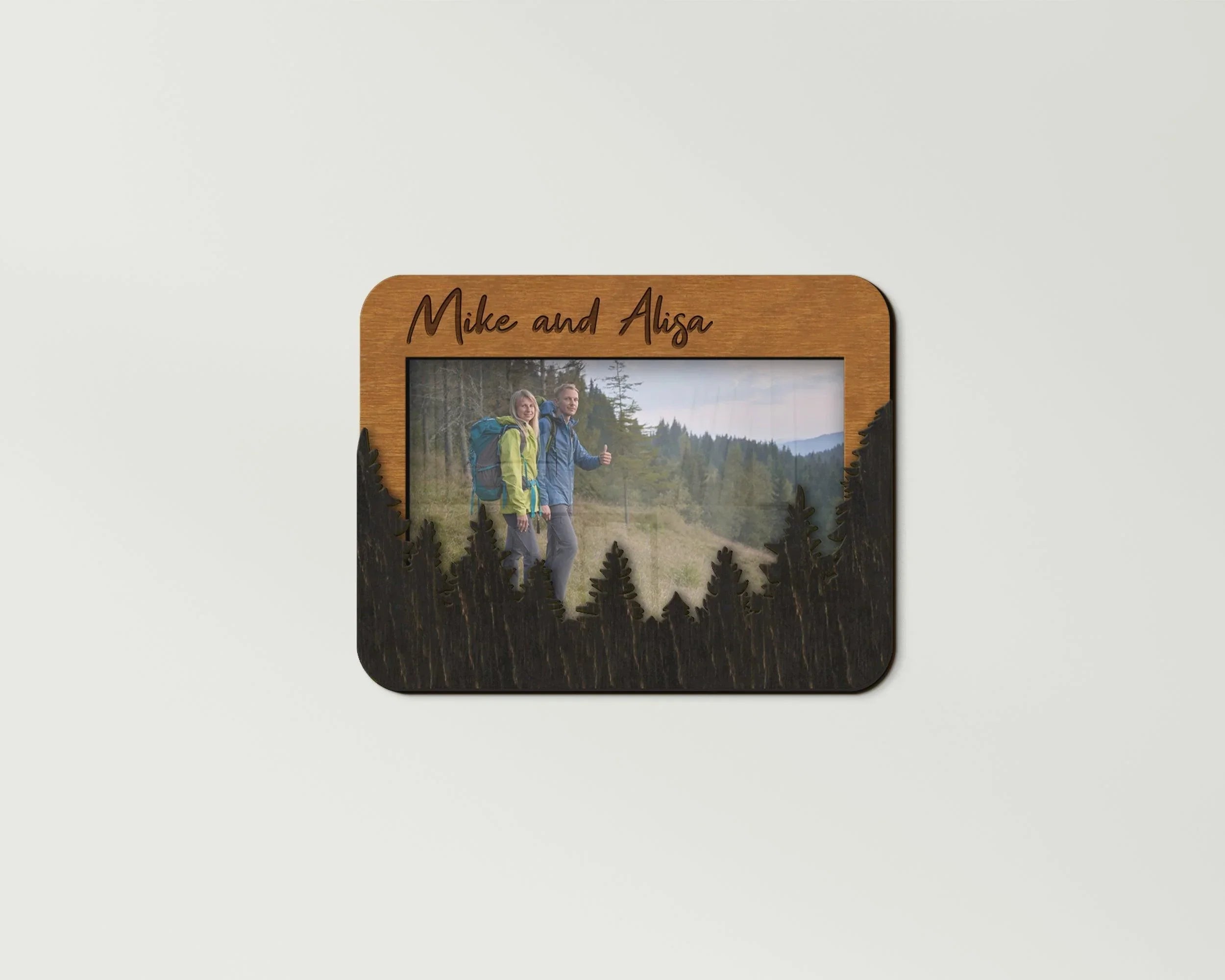 Forest Photo Frame | Personalized Picture Frame | Nature Frame for Hiking - The Frame Depot