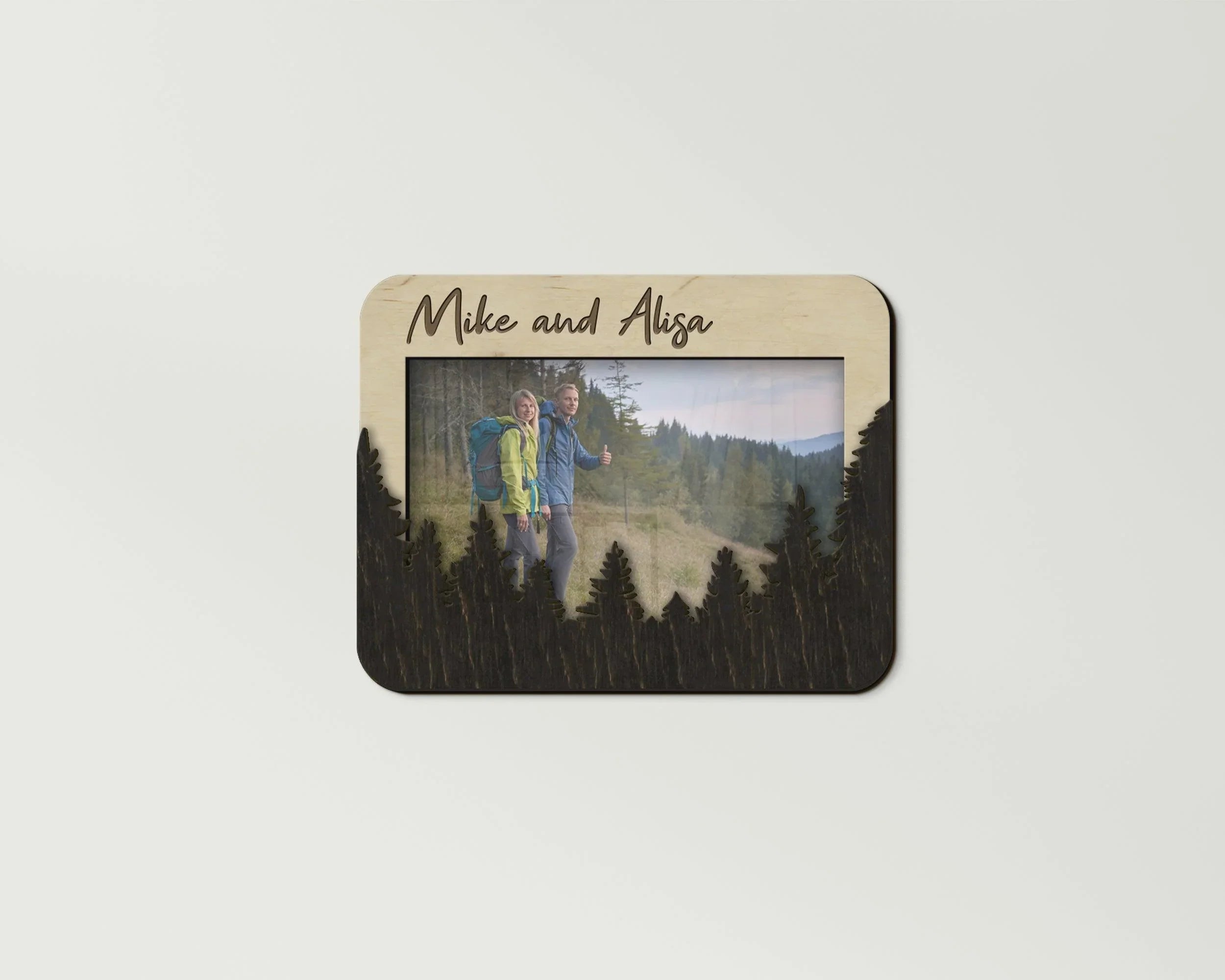 Forest Photo Frame | Personalized Picture Frame | Nature Frame for Hiking - The Frame Depot