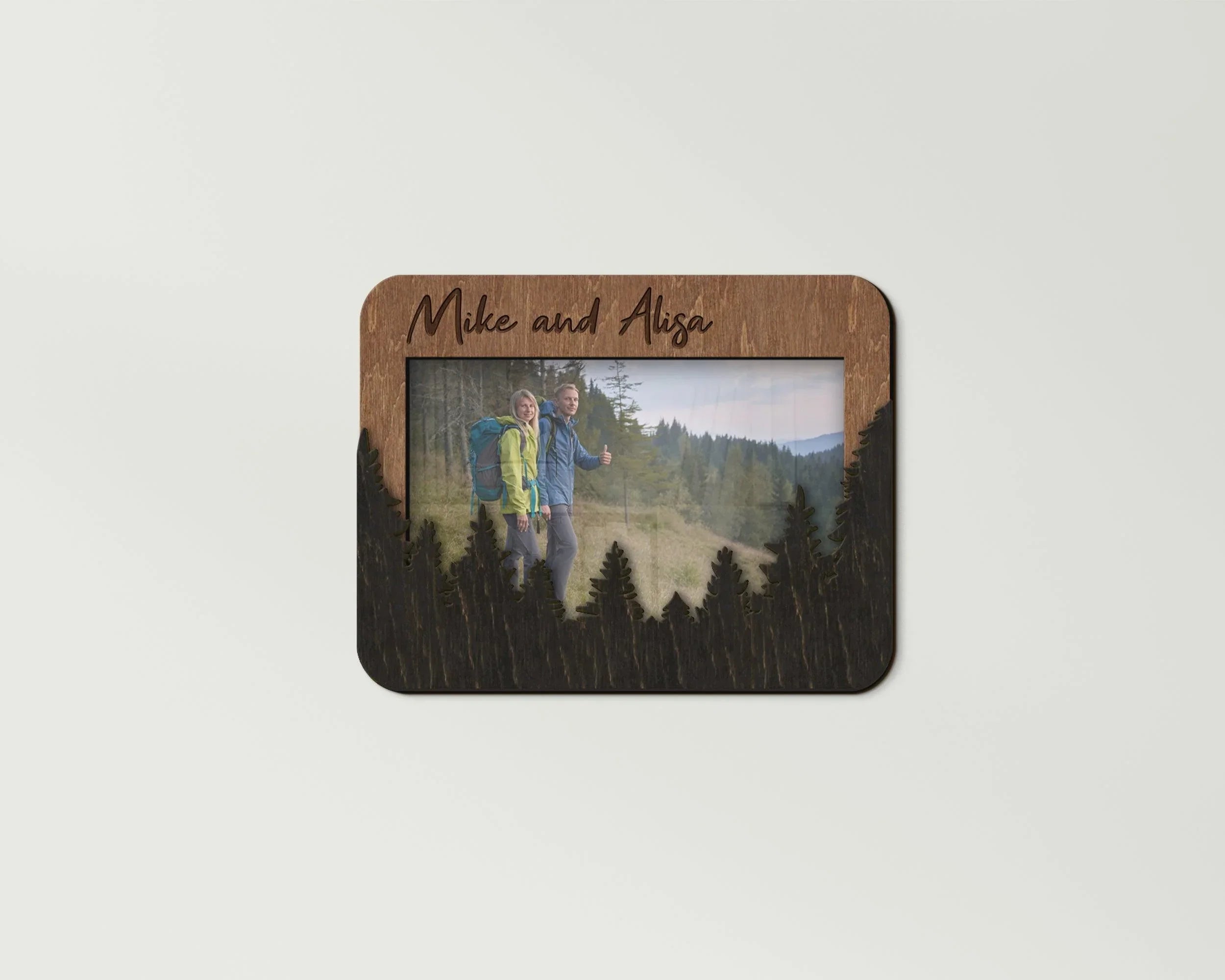 Forest Photo Frame | Personalized Picture Frame | Nature Frame for Hiking - The Frame Depot