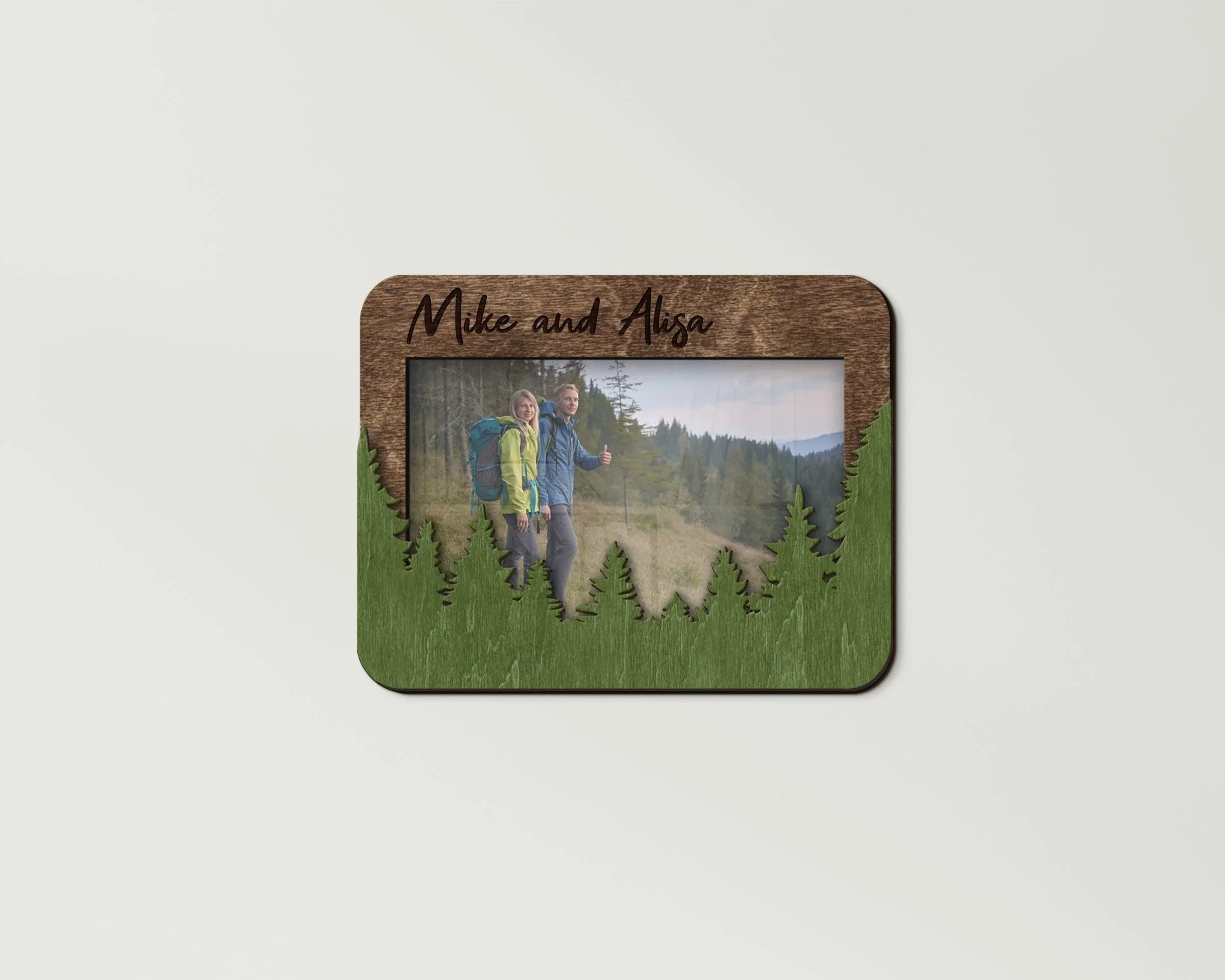 Forest Photo Frame | Personalized Picture Frame | Nature Frame for Hiking - The Frame Depot
