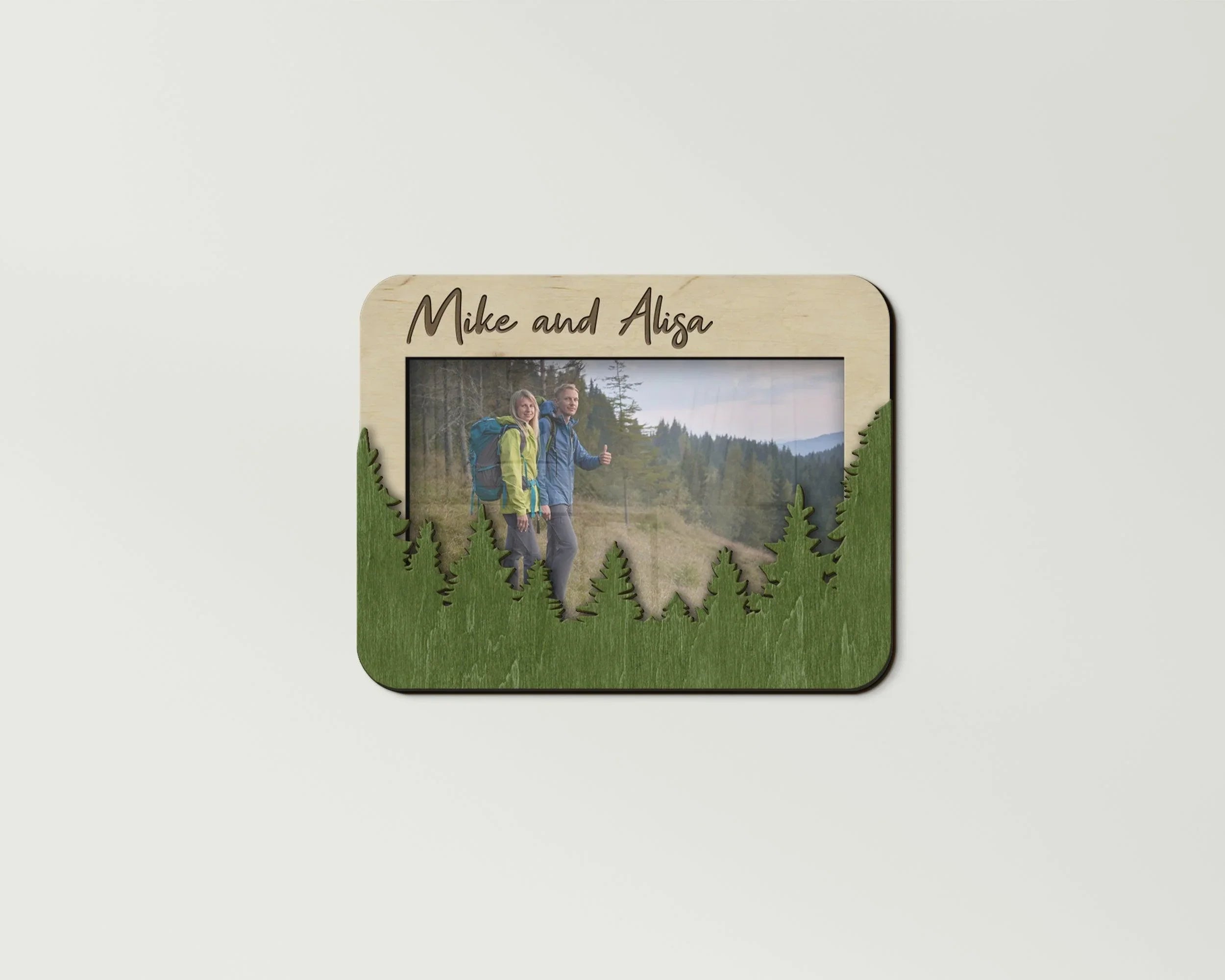 Forest Photo Frame | Personalized Picture Frame | Nature Frame for Hiking - The Frame Depot