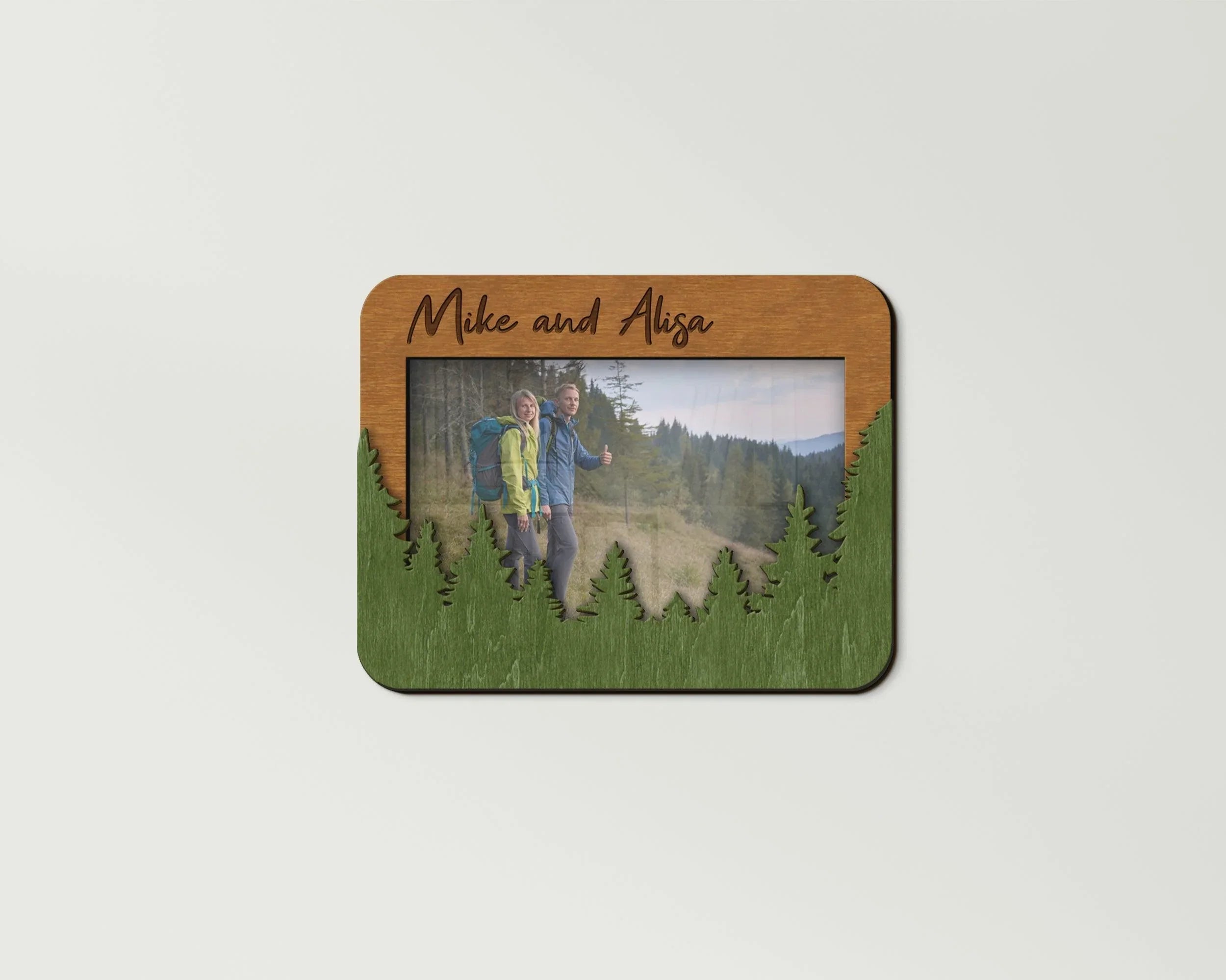 Forest Photo Frame | Personalized Picture Frame | Nature Frame for Hiking - The Frame Depot
