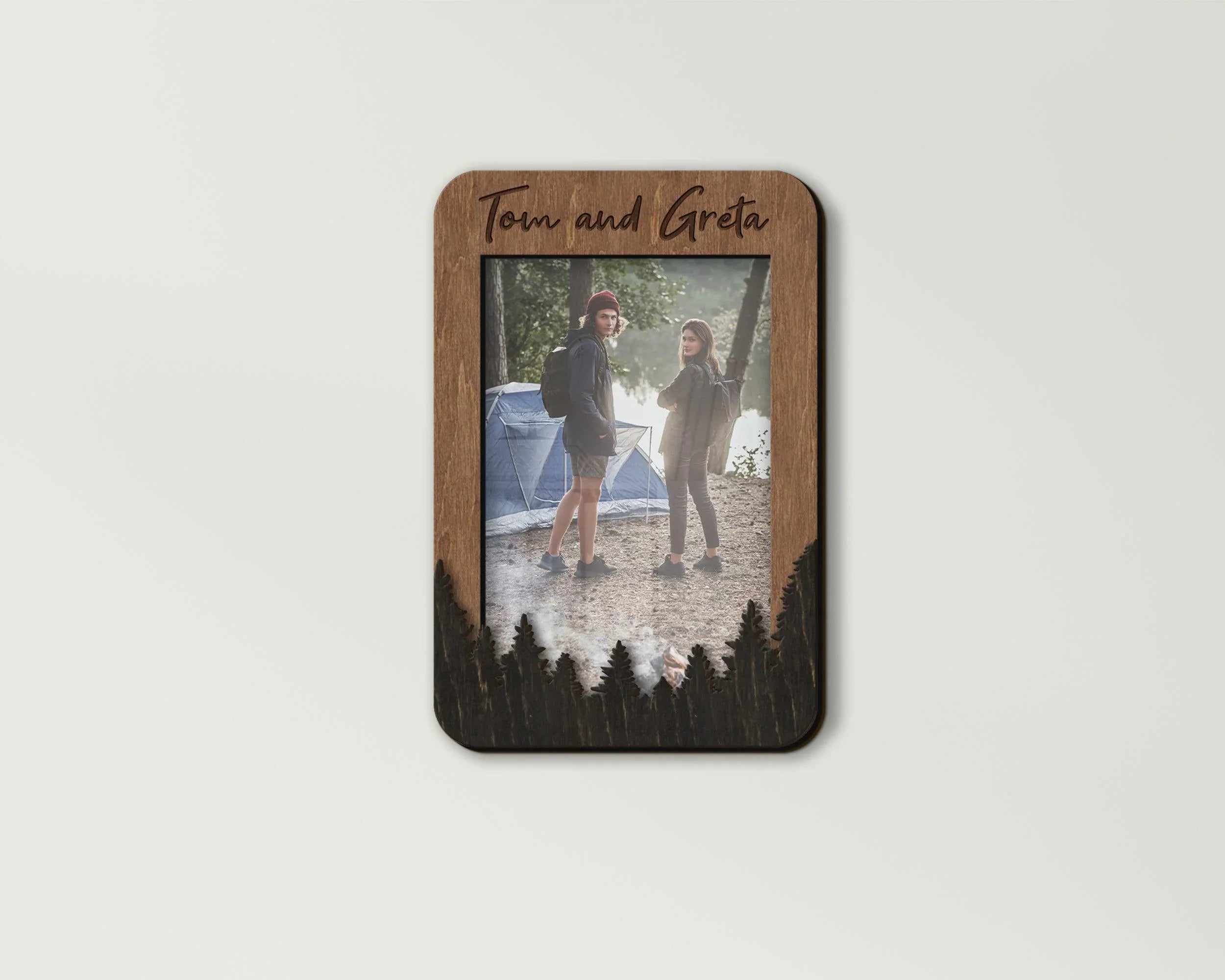 Forest Photo Frame | Personalized Picture Frame | Nature Frame for Hiking - The Frame Depot